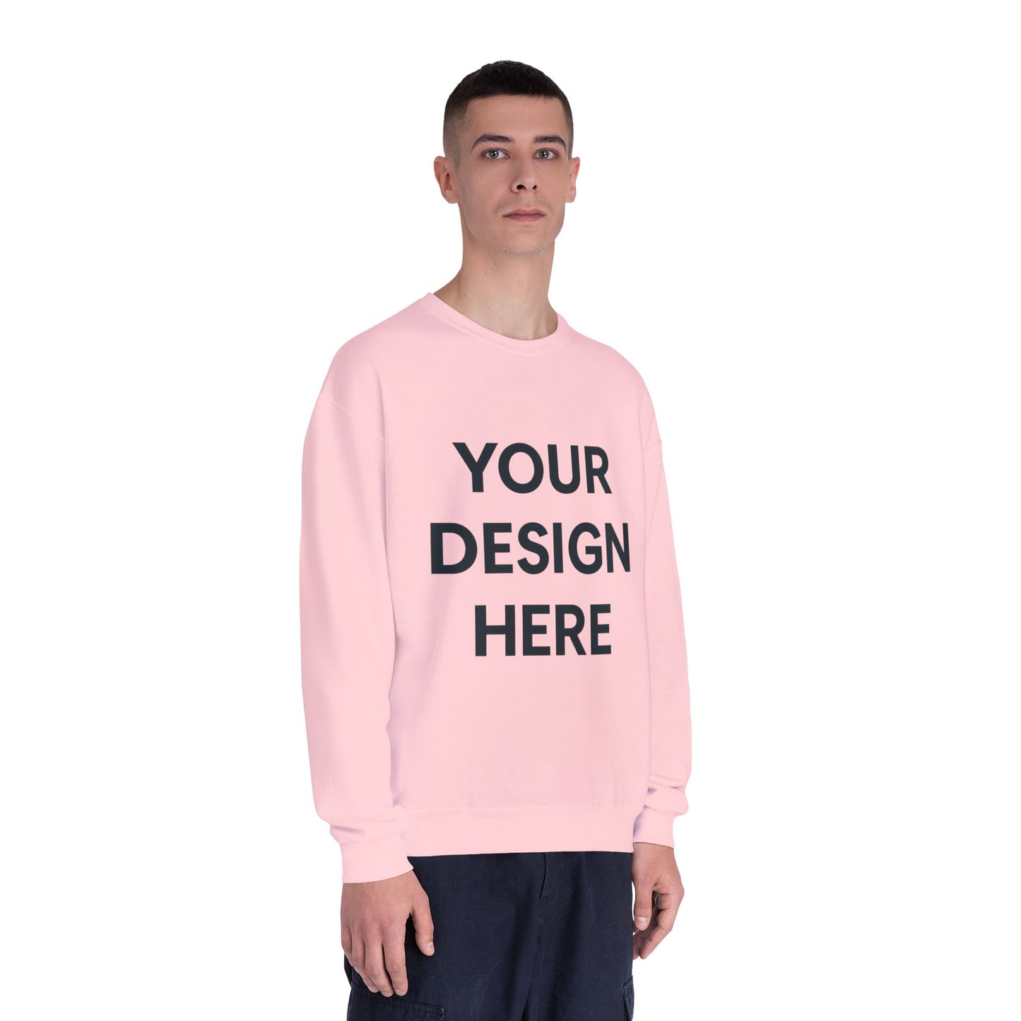 Custom Jerzees 562MR NuBlend Crewneck Sweatshirt Personalized Fleece Pullover Custom Logo, Text, or Design Soft Midweight Unisex Sweatshirt