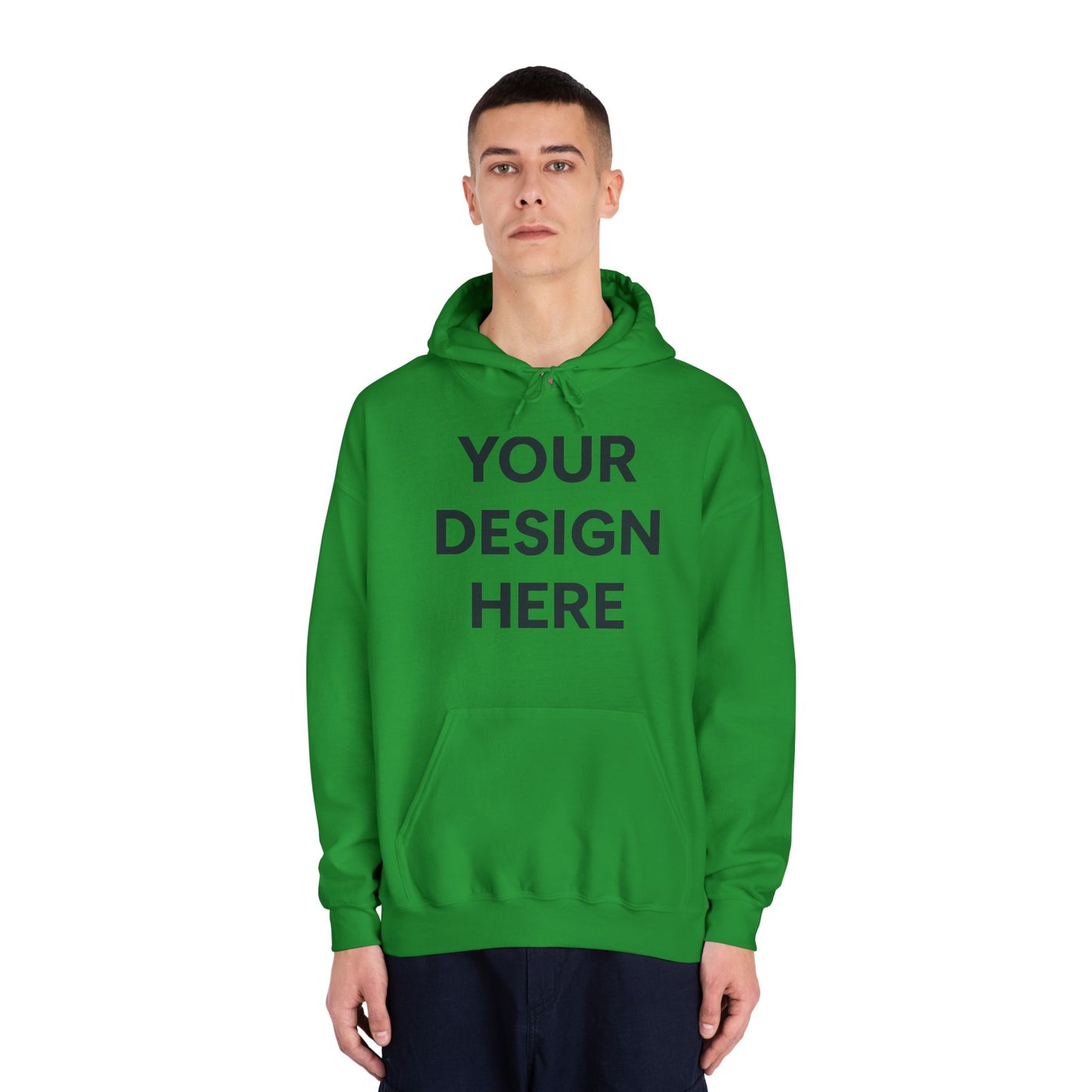 Custom Gildan 12500 DryBlend Hoodie Personalized Moisture-Wicking Fleece Sweatshirt Custom Logo, Text or Design Unisex Cotton-Poly Pullover