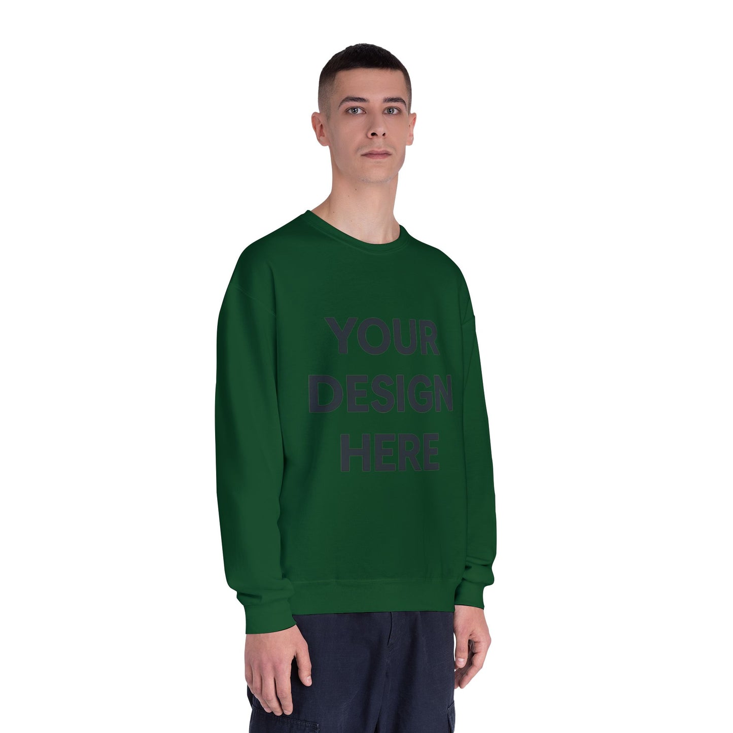 Custom Jerzees 562MR NuBlend Crewneck Sweatshirt Personalized Fleece Pullover Custom Logo, Text, or Design Soft Midweight Unisex Sweatshirt