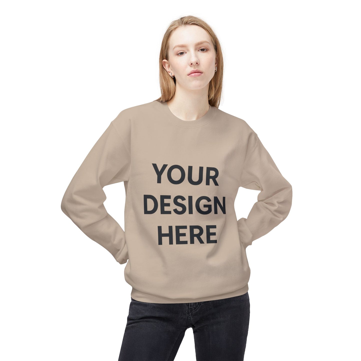 Cozy Customizable Crewneck Sweatshirt - Personalized Gift for Him/Her, Perfect for Fall/Winter, Unique Holiday Gifts, DIY Design