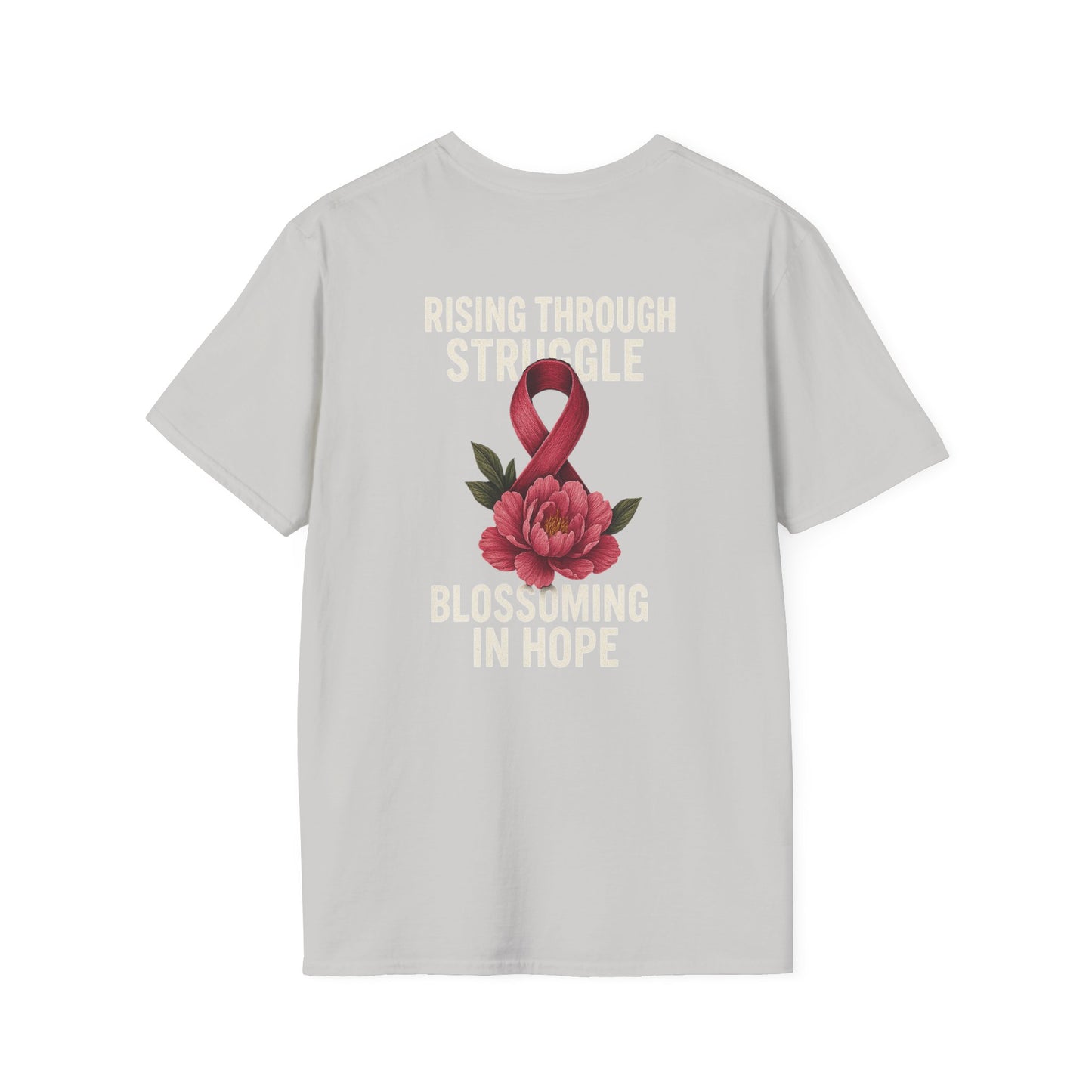 Hope Blossom T-Shirt | Inspirational Quote Tee, Gift for Loved Ones, Awareness Shirt, Motivational Apparel, Casual Wear