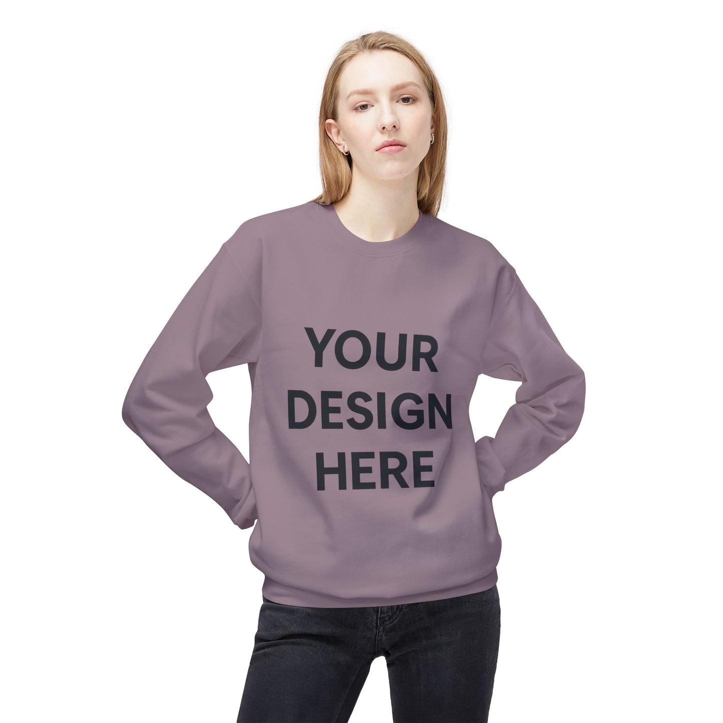 Cozy Customizable Crewneck Sweatshirt - Personalized Gift for Him/Her, Perfect for Fall/Winter, Unique Holiday Gifts, DIY Design