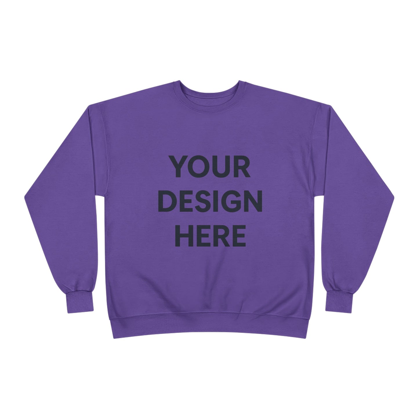Custom Hanes P160 EcoSmart Crewneck Sweatshirt Personalized Eco-Friendly Fleece Pullover Sustainable Cotton-Poly Blend Custom Logo, Text, or Design