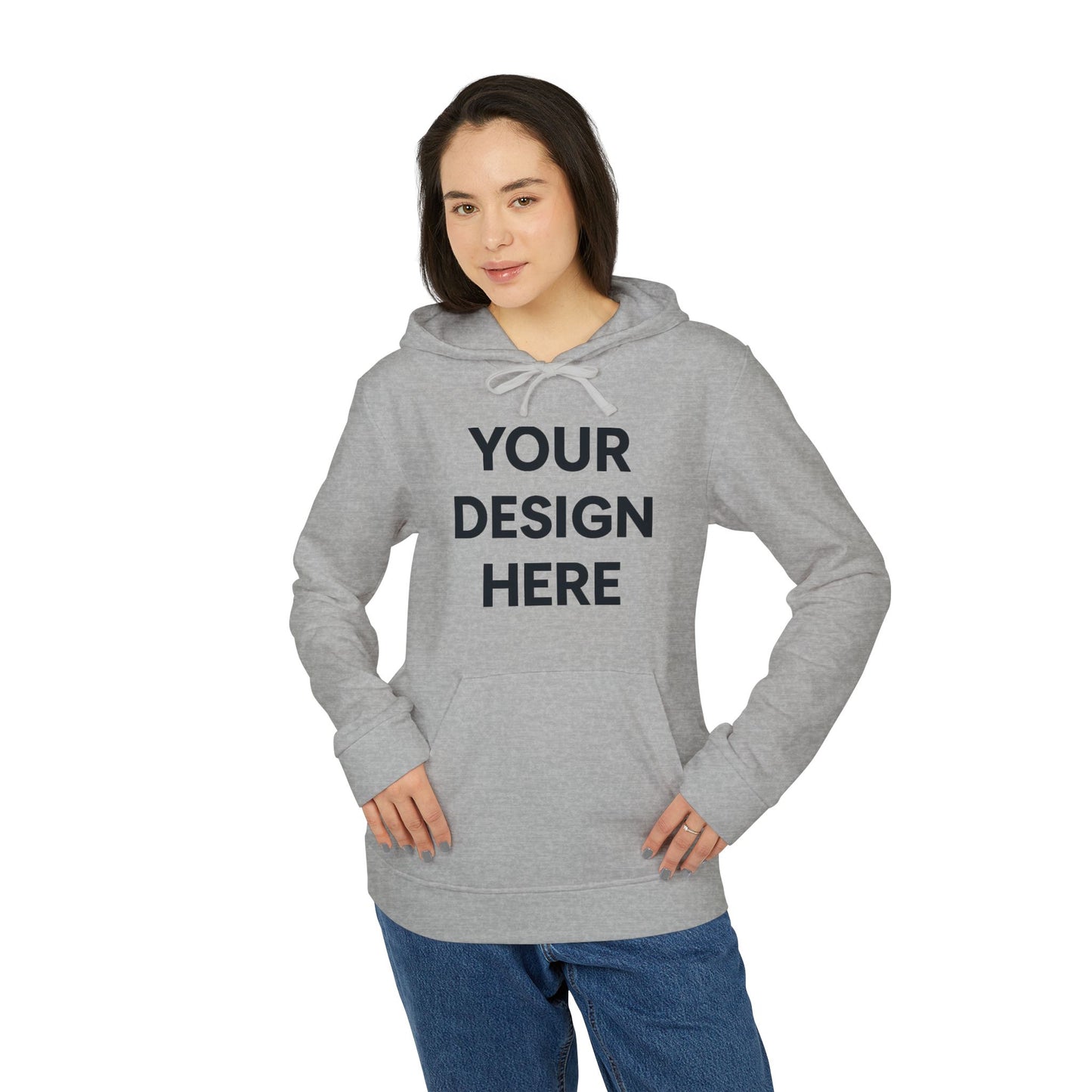Custom Adidas A432 Fleece Hoodie Personalized Performance Pullover Soft Cotton-Blend Hooded Sweatshirt Custom Logo or Embroidery