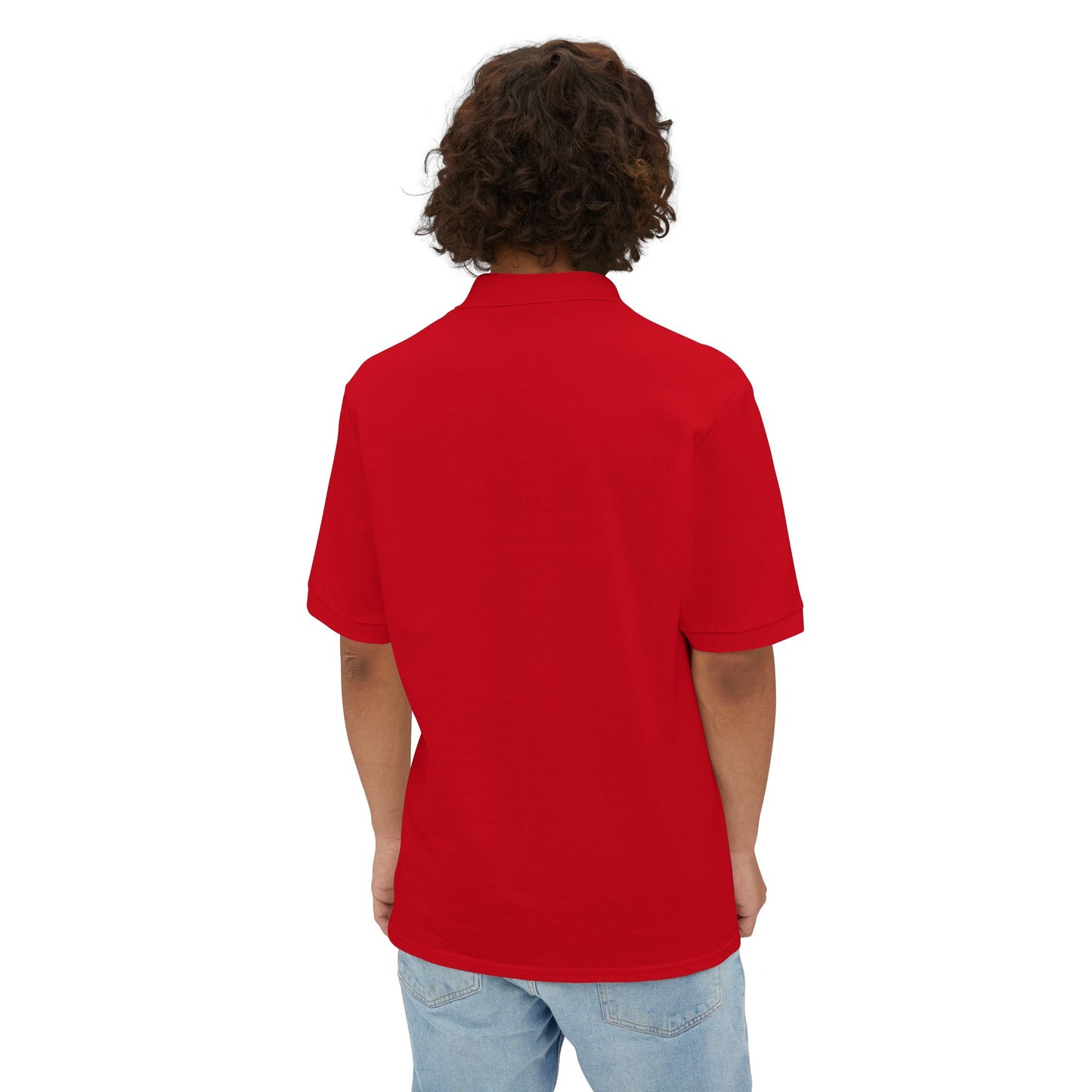 Custom Jerzees 443M Polo Shirt Personalized Piqué Polo Embroidered or Printed Logo Shirt Unisex Short Sleeve Polo for Work, Events & Promotions