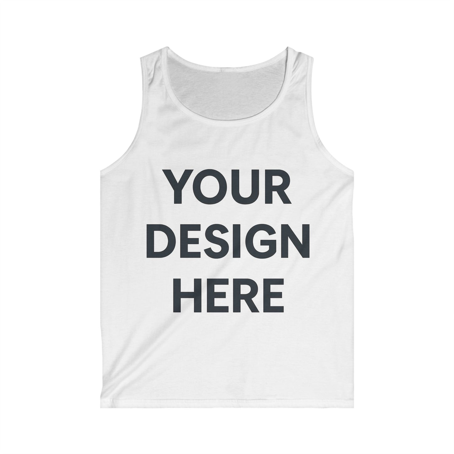 Custom Gildan GD12 Softstyle Tank Top Personalized Lightweight Cotton Tank Custom Logo, Text, or Design Unisex Summer Sleeveless Shirt