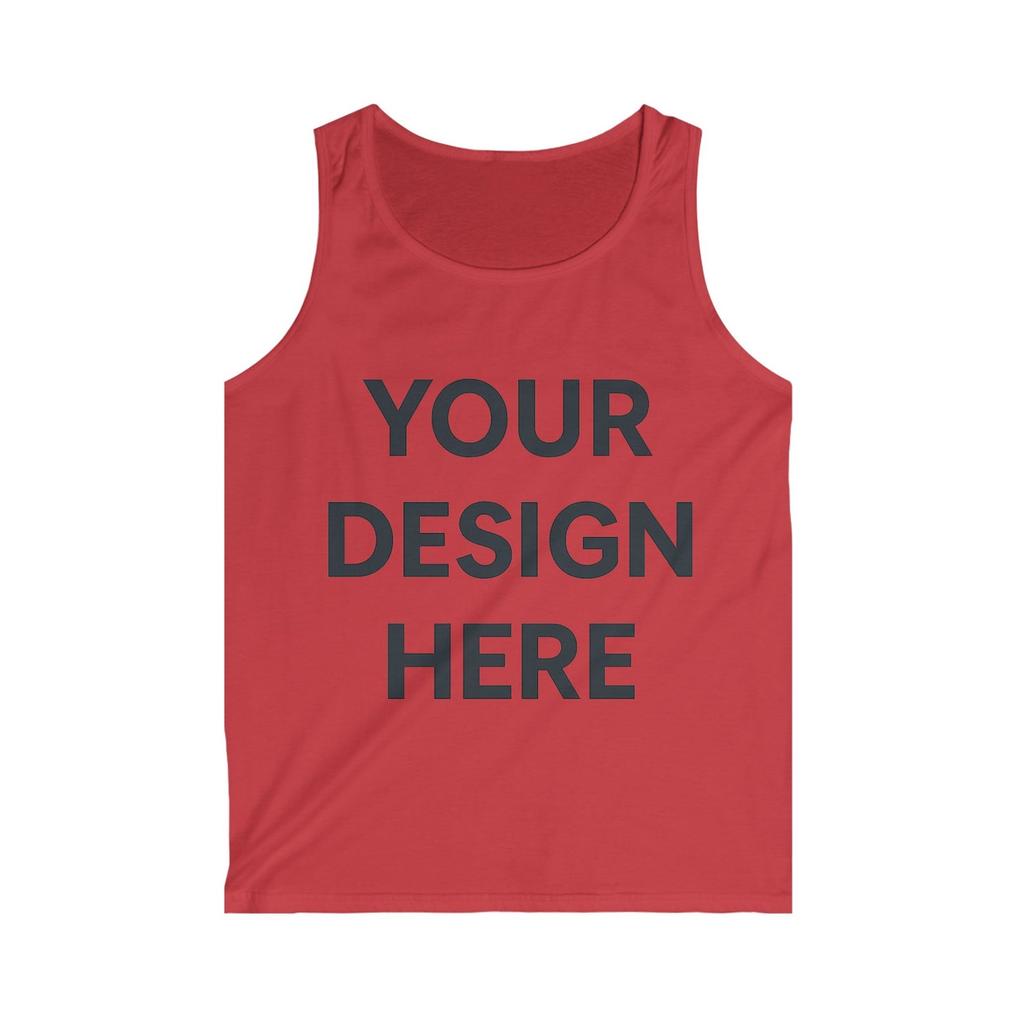Custom Gildan GD12 Softstyle Tank Top Personalized Lightweight Cotton Tank Custom Logo, Text, or Design Unisex Summer Sleeveless Shirt