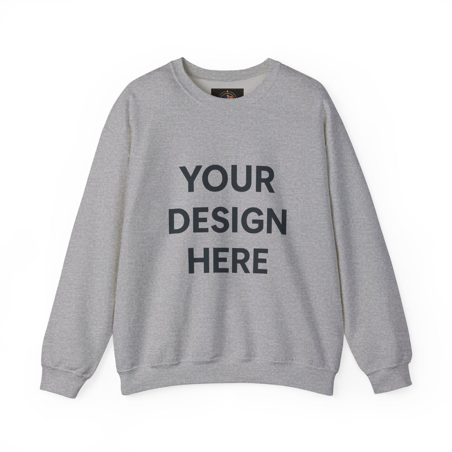 Custom Gildan 18000 Crewneck Sweatshirt | Personalized Heavy Blend Fleece Pullover | Custom Logo, Text, or Design | Unisex Cozy Cotton-Poly Sweatshirt