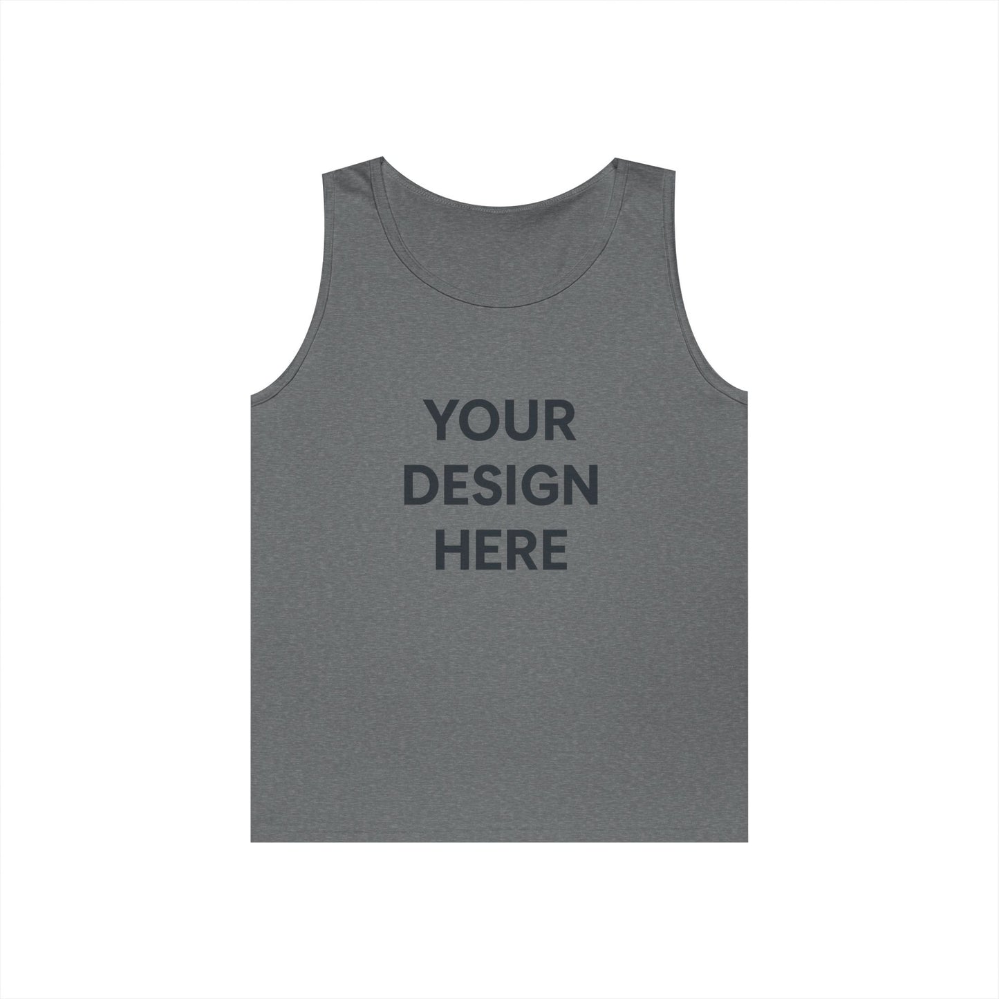 Custom Gildan 5200 Heavy Cotton Tank Top Personalized Sleeveless Shirt Custom Logo, Text, or Design Unisex Classic Fit Summer Tee