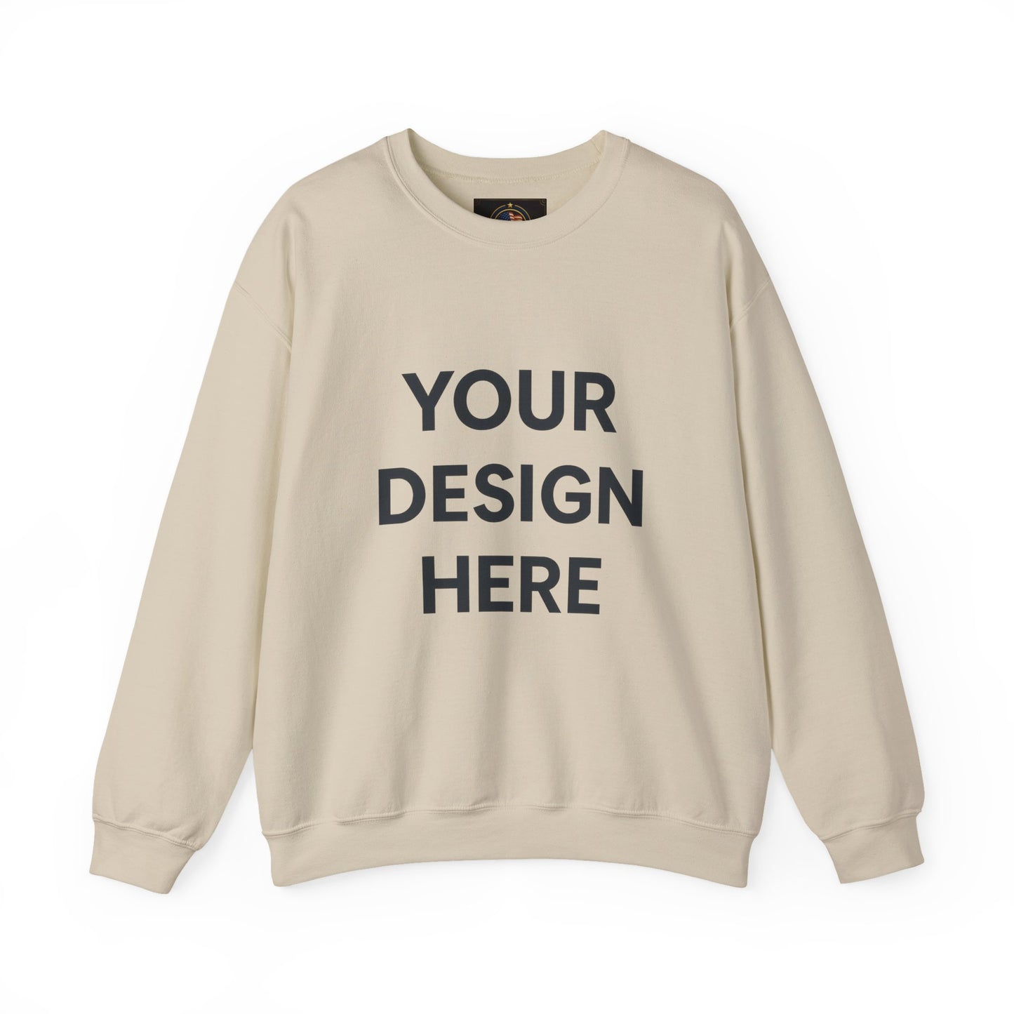 Custom Gildan 18000 Crewneck Sweatshirt | Personalized Heavy Blend Fleece Pullover | Custom Logo, Text, or Design | Unisex Cozy Cotton-Poly Sweatshirt