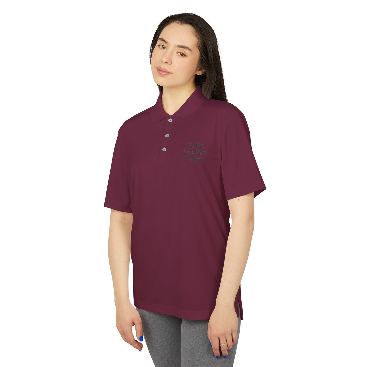Custom Adidas A230 Polo Shirt Personalized Performance Polo for Men & Women Moisture-Wicking Golf & Work Shirt Custom Logo Embroidery