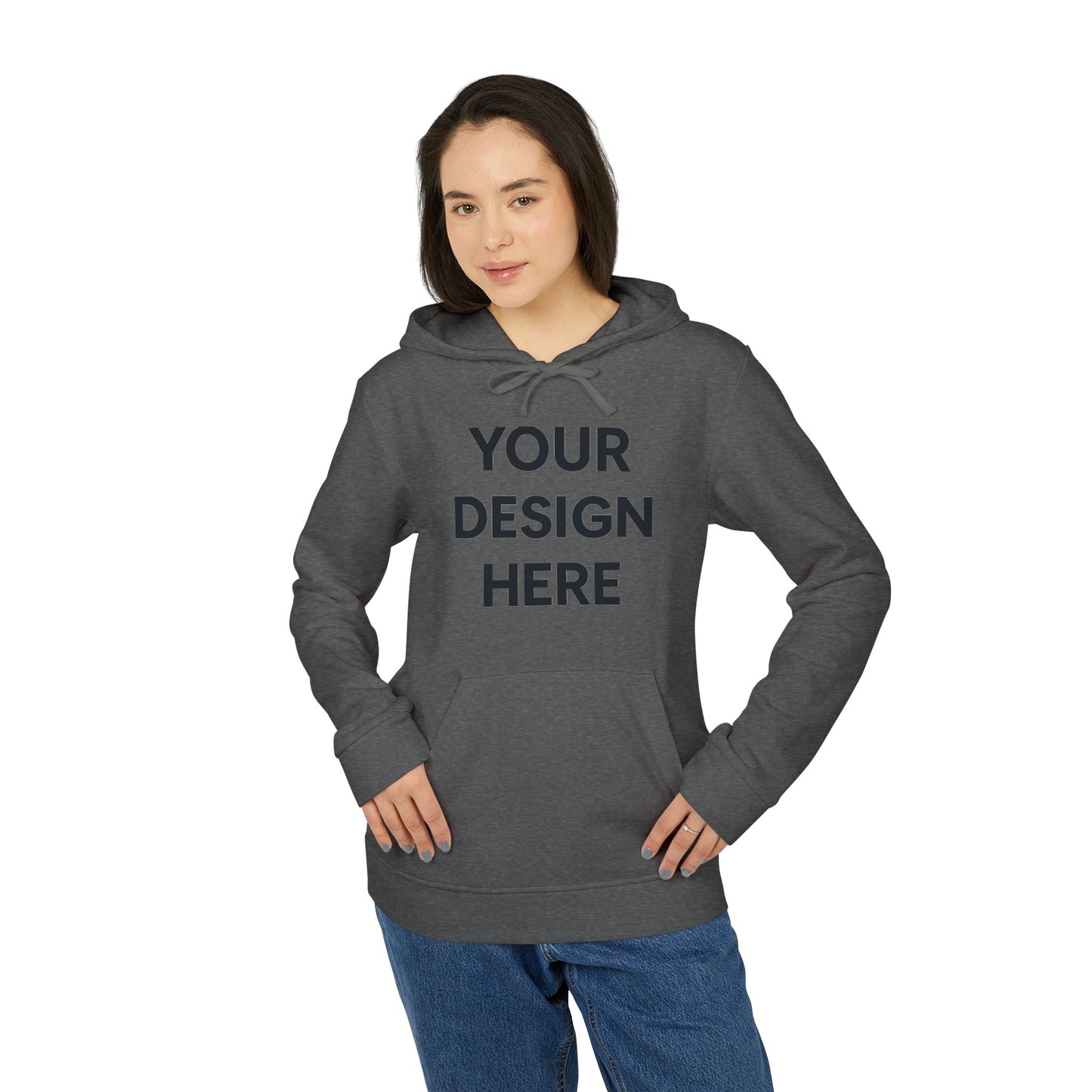 Custom Adidas A432 Fleece Hoodie Personalized Performance Pullover Soft Cotton-Blend Hooded Sweatshirt Custom Logo or Embroidery