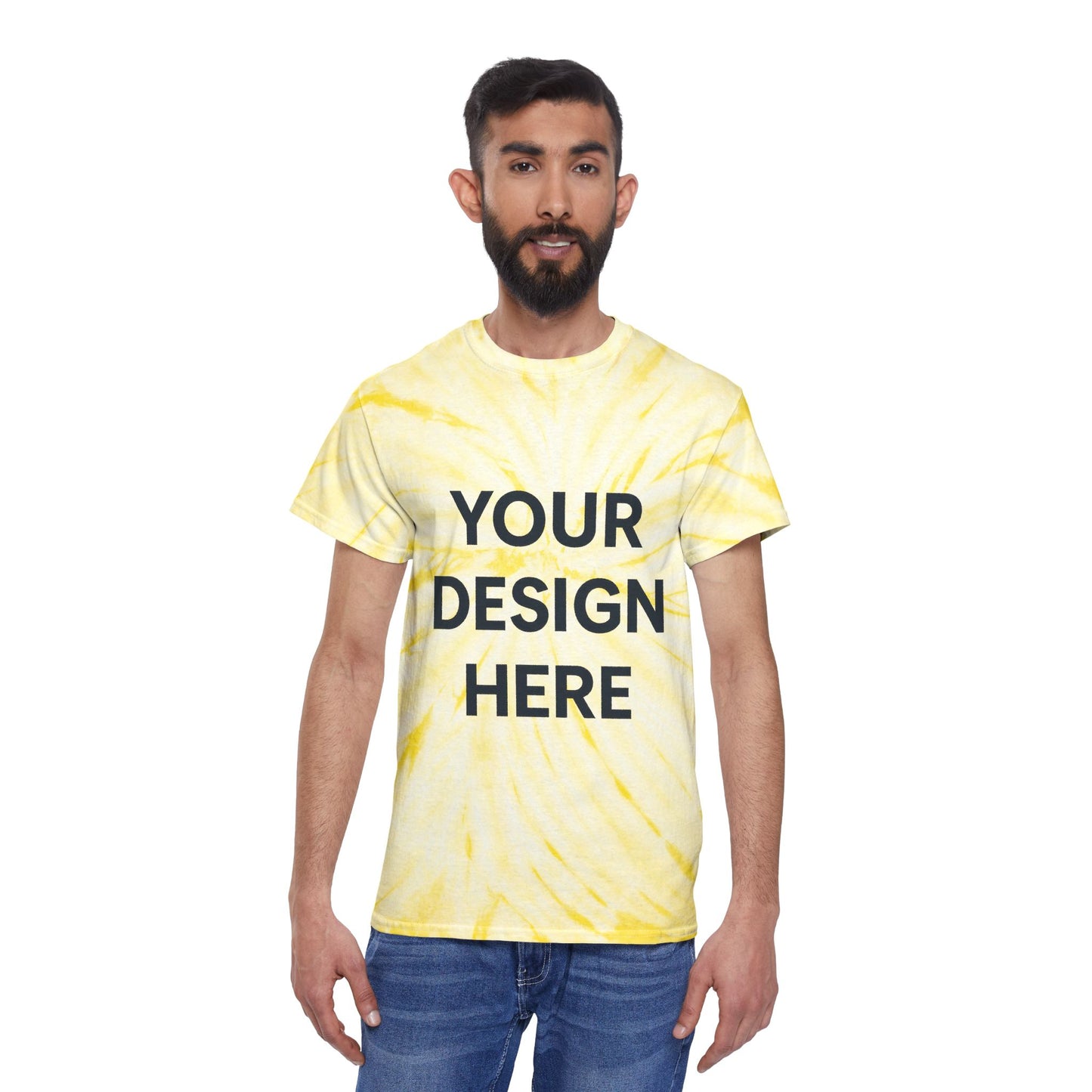 Custom Gildan 5000 Cyclone Tie-Dye T-Shirt Personalized Heavy Cotton Tee Swirl Pattern Retro Design Custom Logo, Text, or Artwork