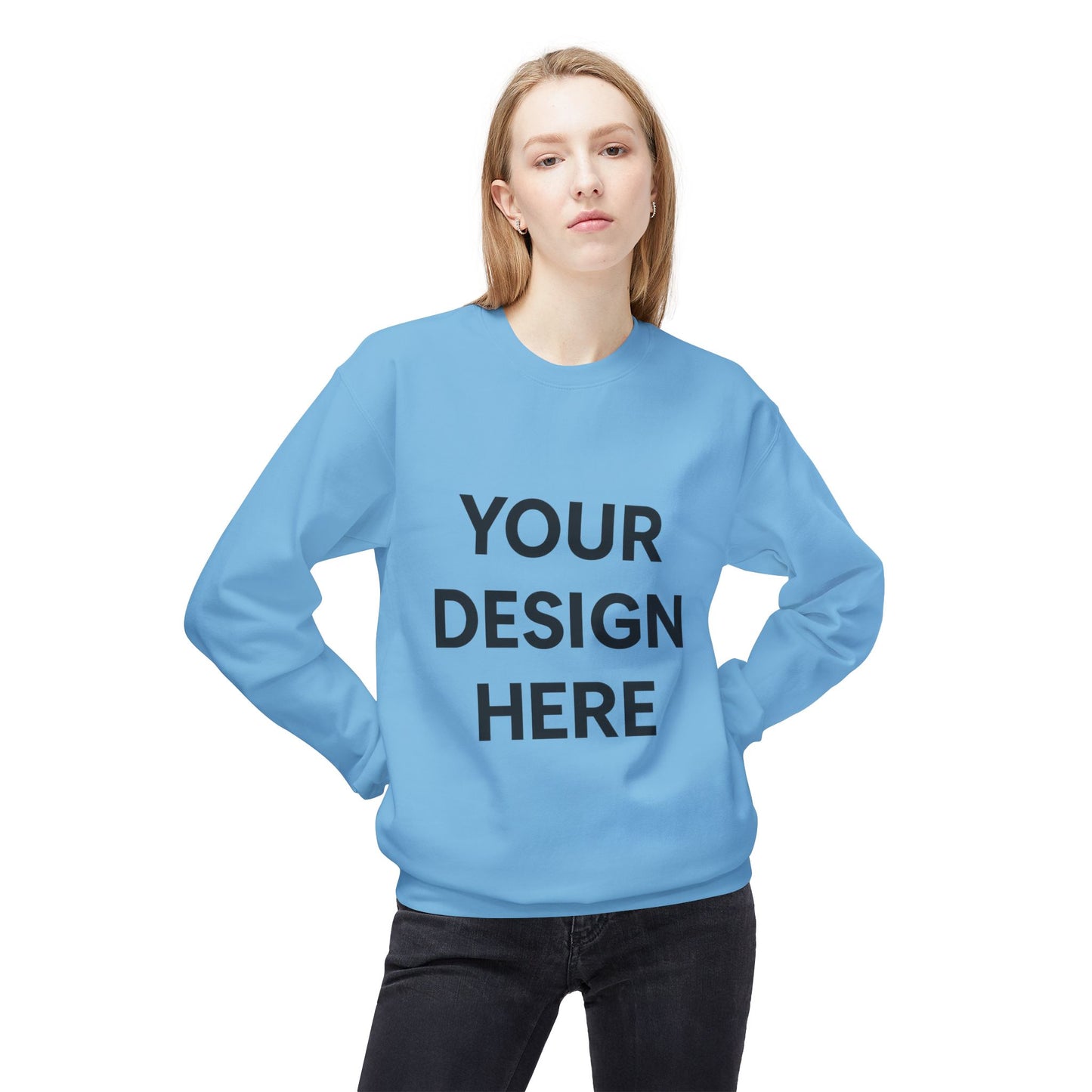 Cozy Customizable Crewneck Sweatshirt - Personalized Gift for Him/Her, Perfect for Fall/Winter, Unique Holiday Gifts, DIY Design