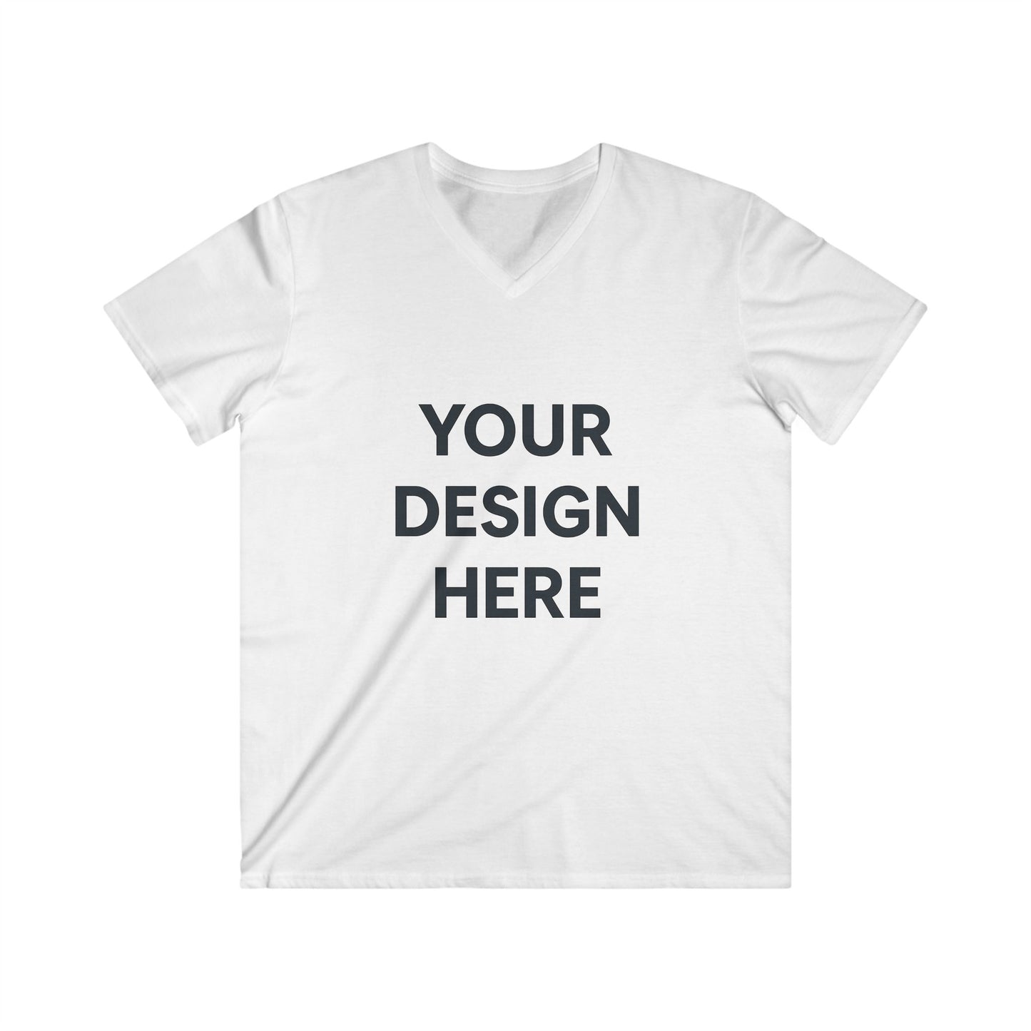 Custom Gildan 64V00 V-Neck T-Shirt Personalized Softstyle Cotton Tee Unisex Short Sleeve Shirt Custom Logo, Text, or Design