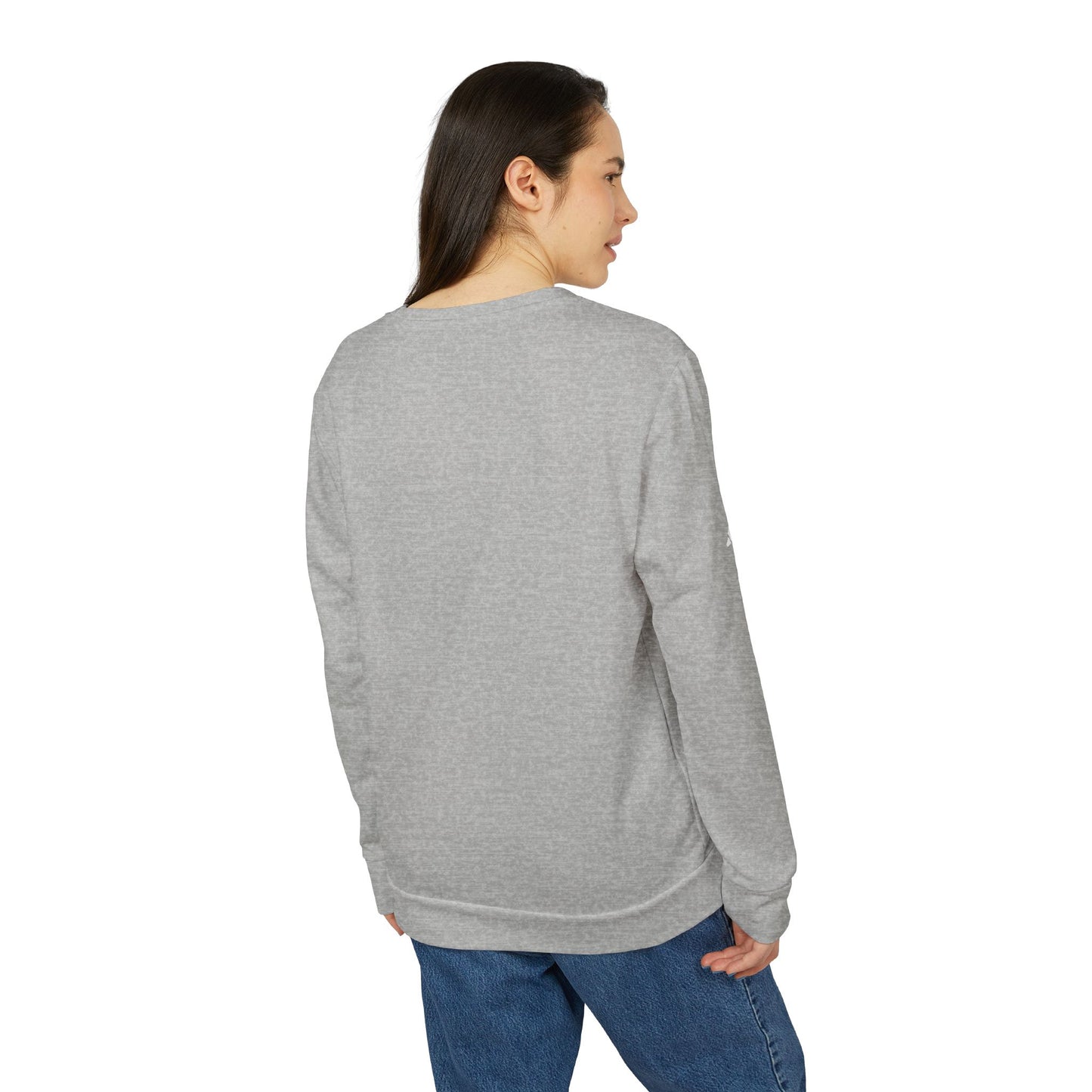 Custom Adidas Fleece Crewneck Sweatshirt Personalized Performance Pullover Soft Midweight Cotton-Poly Blend Custom Logo or Embroidery