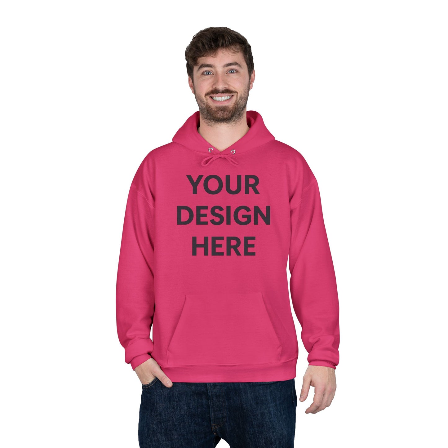 Custom Personalizable Hanes P170 EcoSmart Pullover Hoodie Sweatshirt Unisex Recycled Fleece Hoodie Sustainable Custom Hoodie with Logo or Name