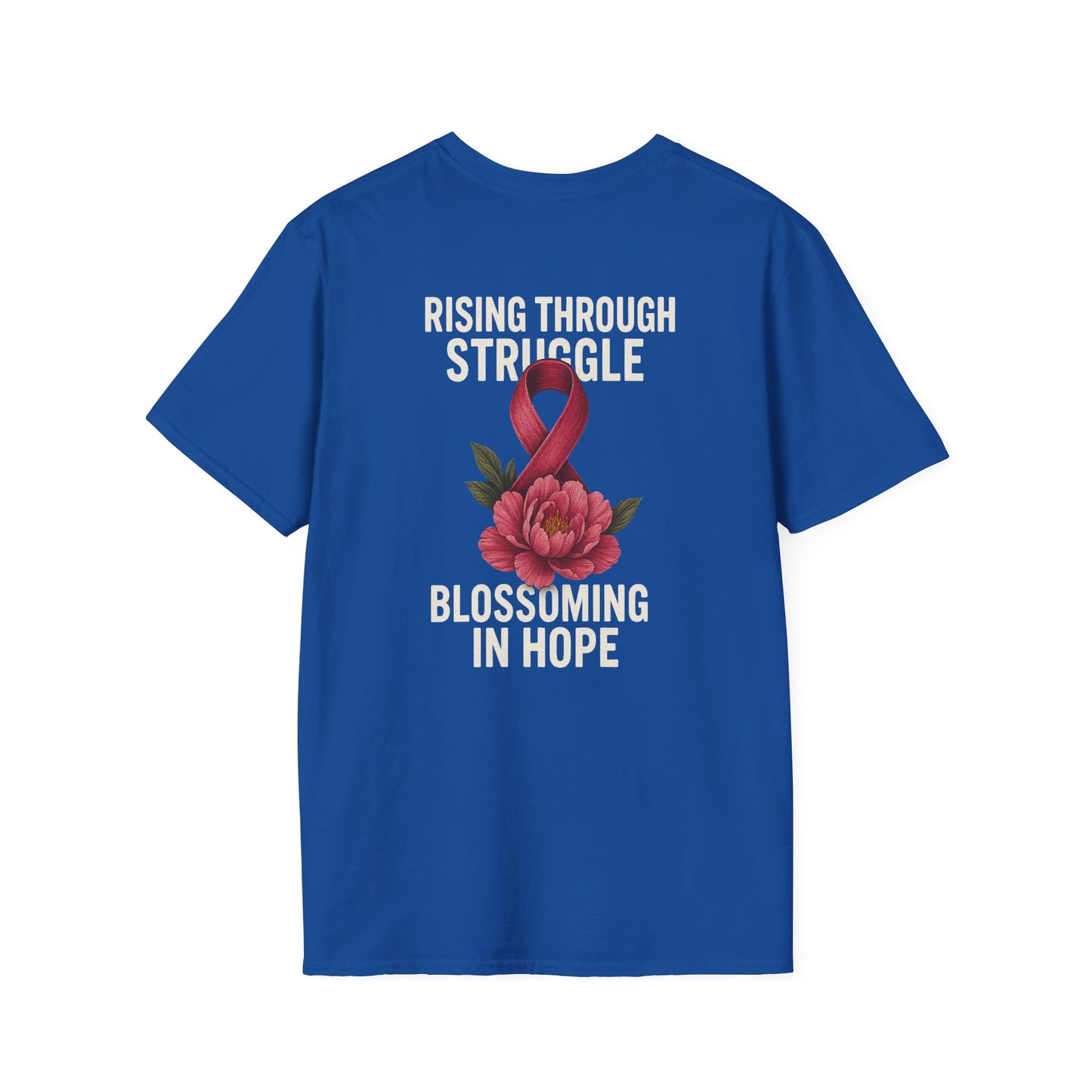 Hope Blossom T-Shirt | Inspirational Quote Tee, Gift for Loved Ones, Awareness Shirt, Motivational Apparel, Casual Wear