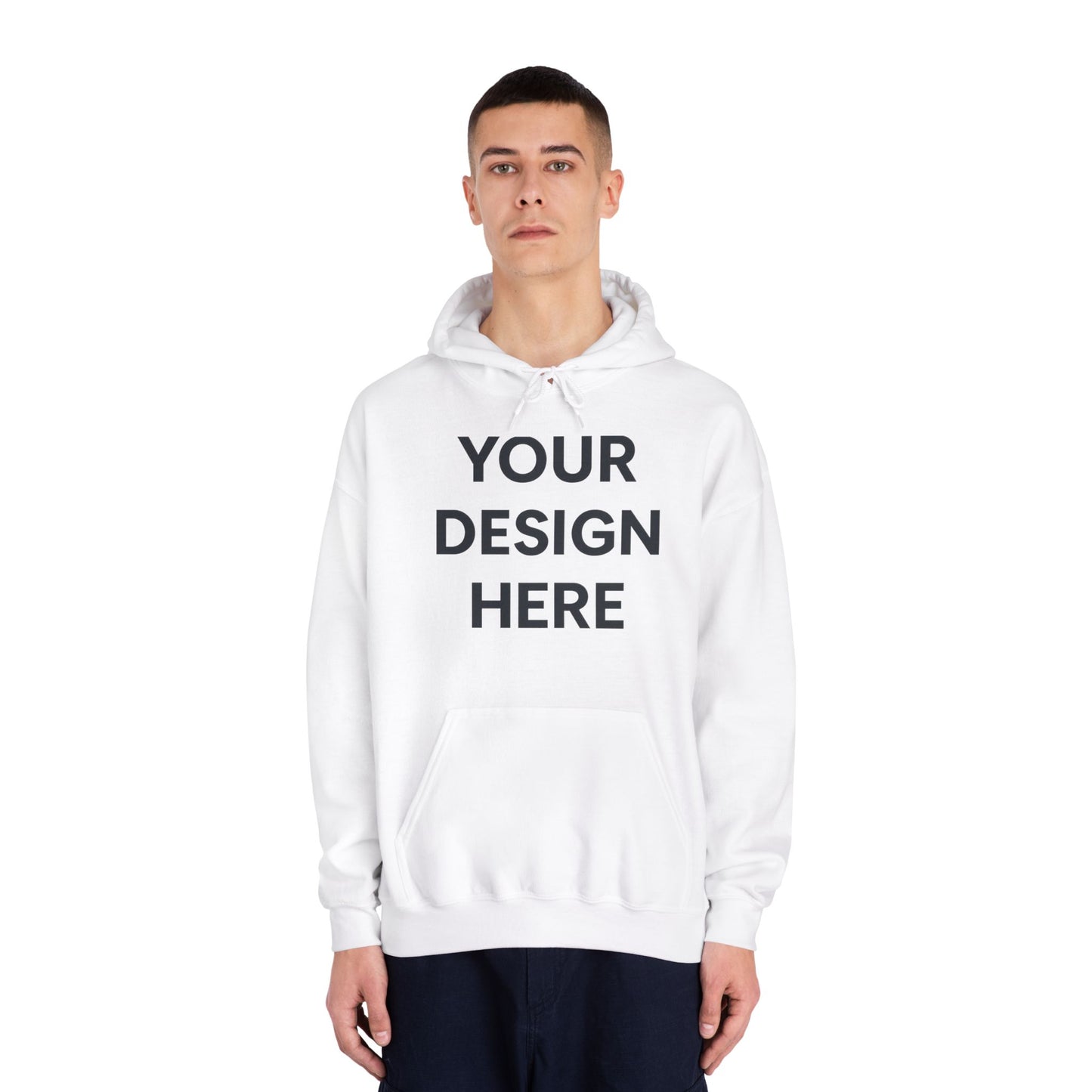 Custom Gildan 12500 DryBlend Hoodie Personalized Moisture-Wicking Fleece Sweatshirt Custom Logo, Text or Design Unisex Cotton-Poly Pullover