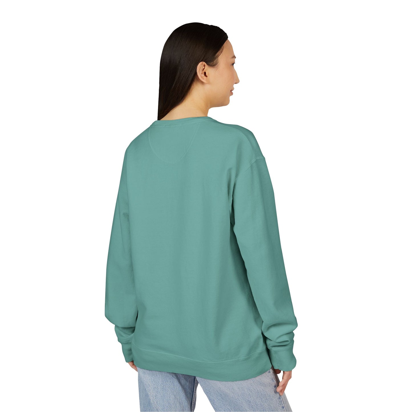 Custom Hanes GDH400 ComfortWash Crewneck Sweatshirt Personalized Garment-Dyed Fleece Pullover Vintage Soft Cotton Blend Custom Logo, Text, or Design