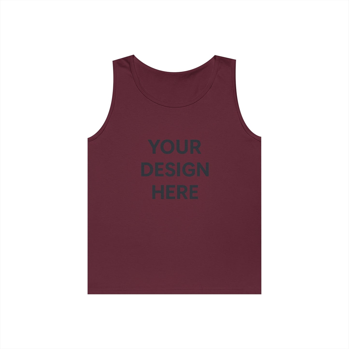 Custom Gildan 5200 Heavy Cotton Tank Top Personalized Sleeveless Shirt Custom Logo, Text, or Design Unisex Classic Fit Summer Tee