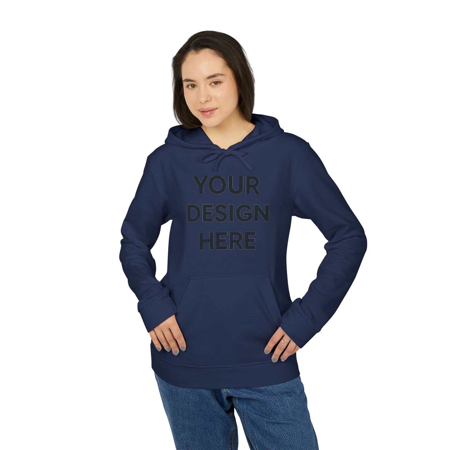 Custom Adidas A432 Fleece Hoodie Personalized Performance Pullover Soft Cotton-Blend Hooded Sweatshirt Custom Logo or Embroidery