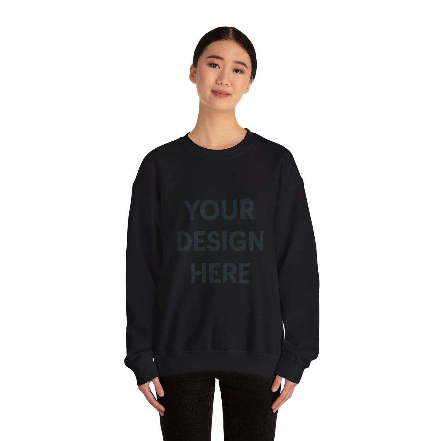 Custom Gildan 18000 Crewneck Sweatshirt | Personalized Heavy Blend Fleece Pullover | Custom Logo, Text, or Design | Unisex Cozy Cotton-Poly Sweatshirt