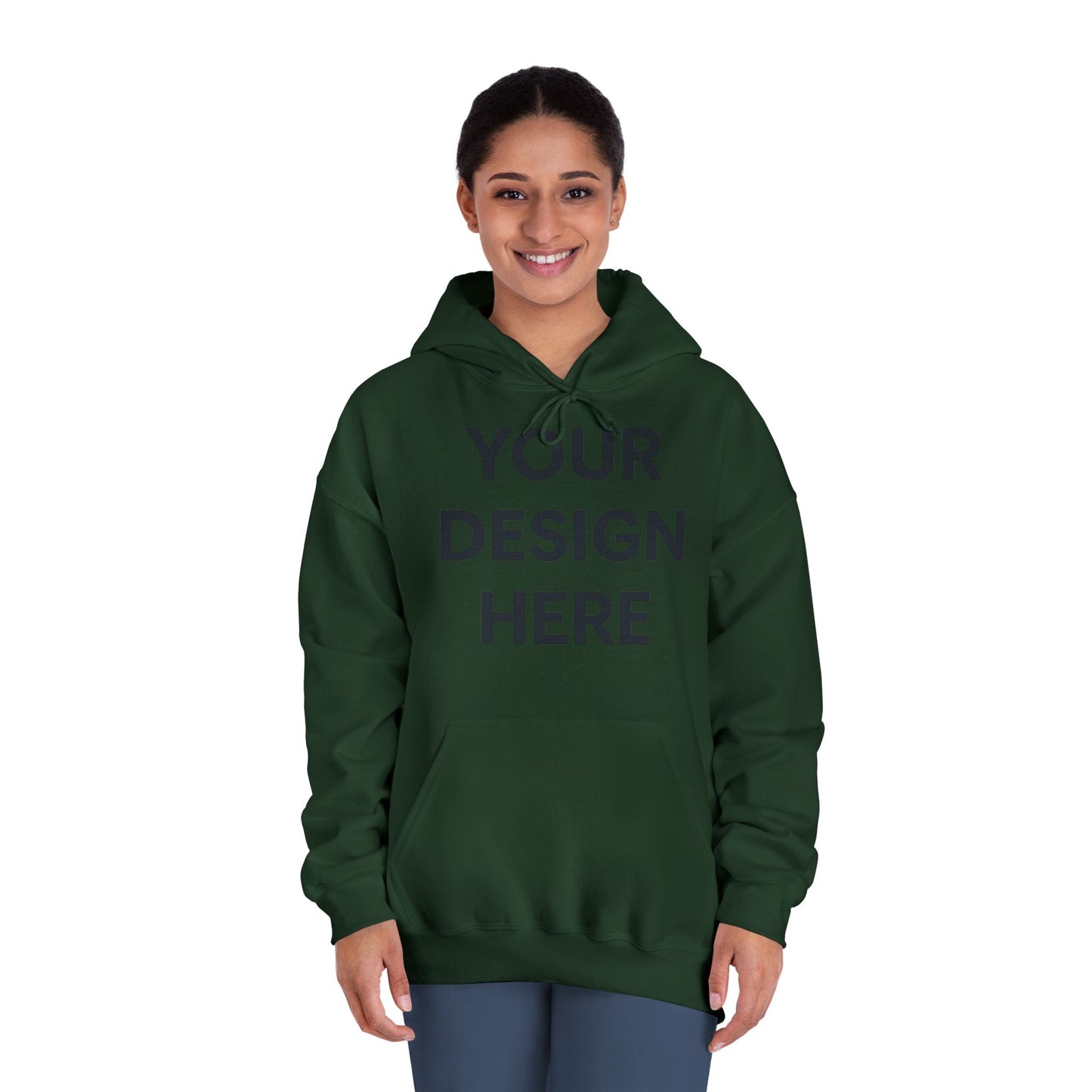 Custom Gildan 12500 DryBlend Hoodie Personalized Moisture-Wicking Fleece Sweatshirt Custom Logo, Text or Design Unisex Cotton-Poly Pullover