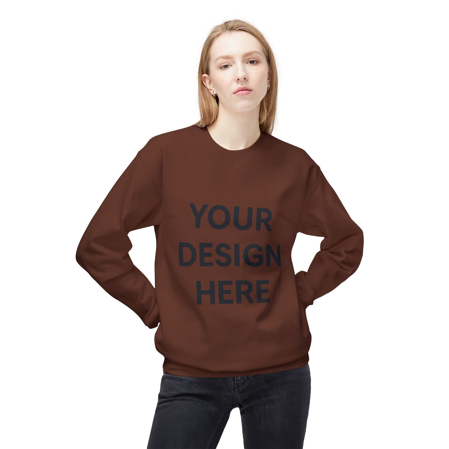 Cozy Customizable Crewneck Sweatshirt - Personalized Gift for Him/Her, Perfect for Fall/Winter, Unique Holiday Gifts, DIY Design