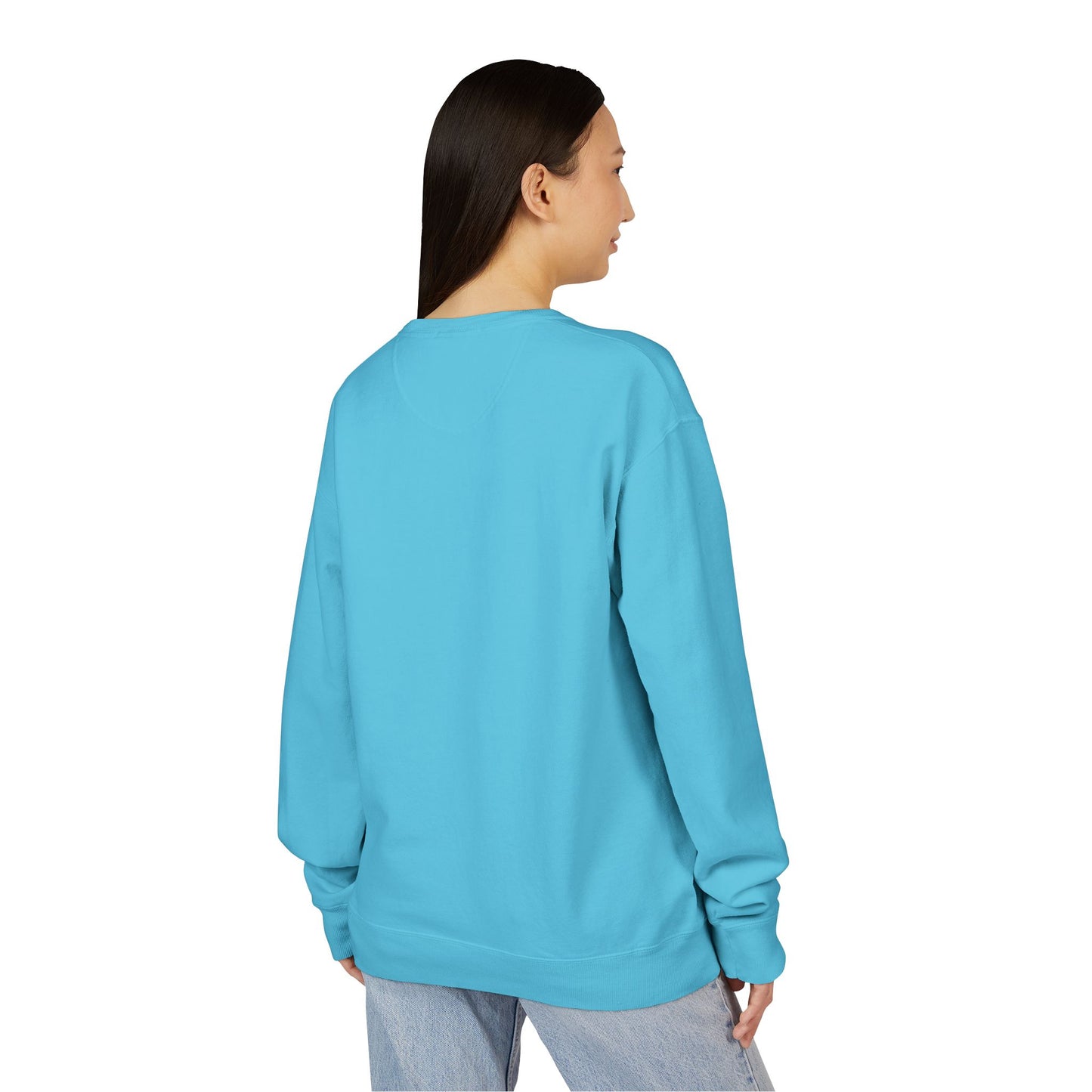 Custom Hanes GDH400 ComfortWash Crewneck Sweatshirt Personalized Garment-Dyed Fleece Pullover Vintage Soft Cotton Blend Custom Logo, Text, or Design