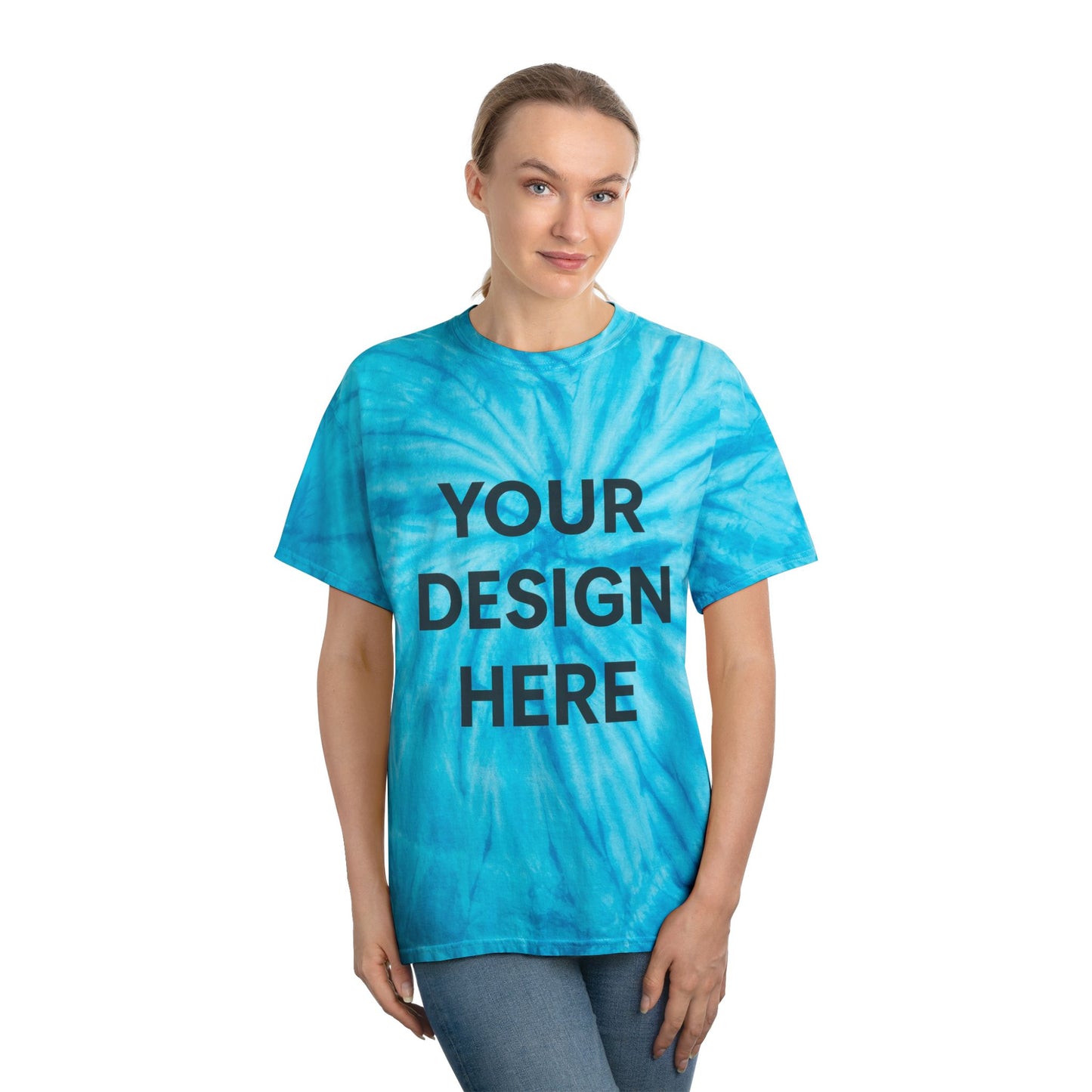 Custom Gildan 5000 Cyclone Tie-Dye T-Shirt Personalized Heavy Cotton Tee Swirl Pattern Retro Design Custom Logo, Text, or Artwork