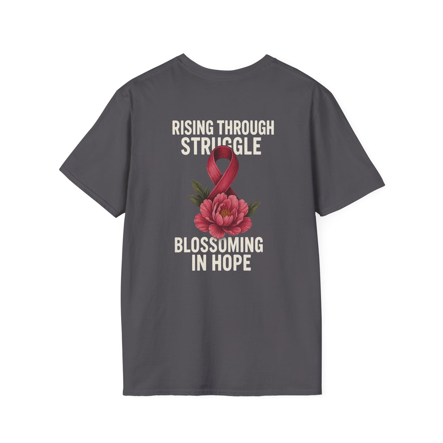 Hope Blossom T-Shirt | Inspirational Quote Tee, Gift for Loved Ones, Awareness Shirt, Motivational Apparel, Casual Wear