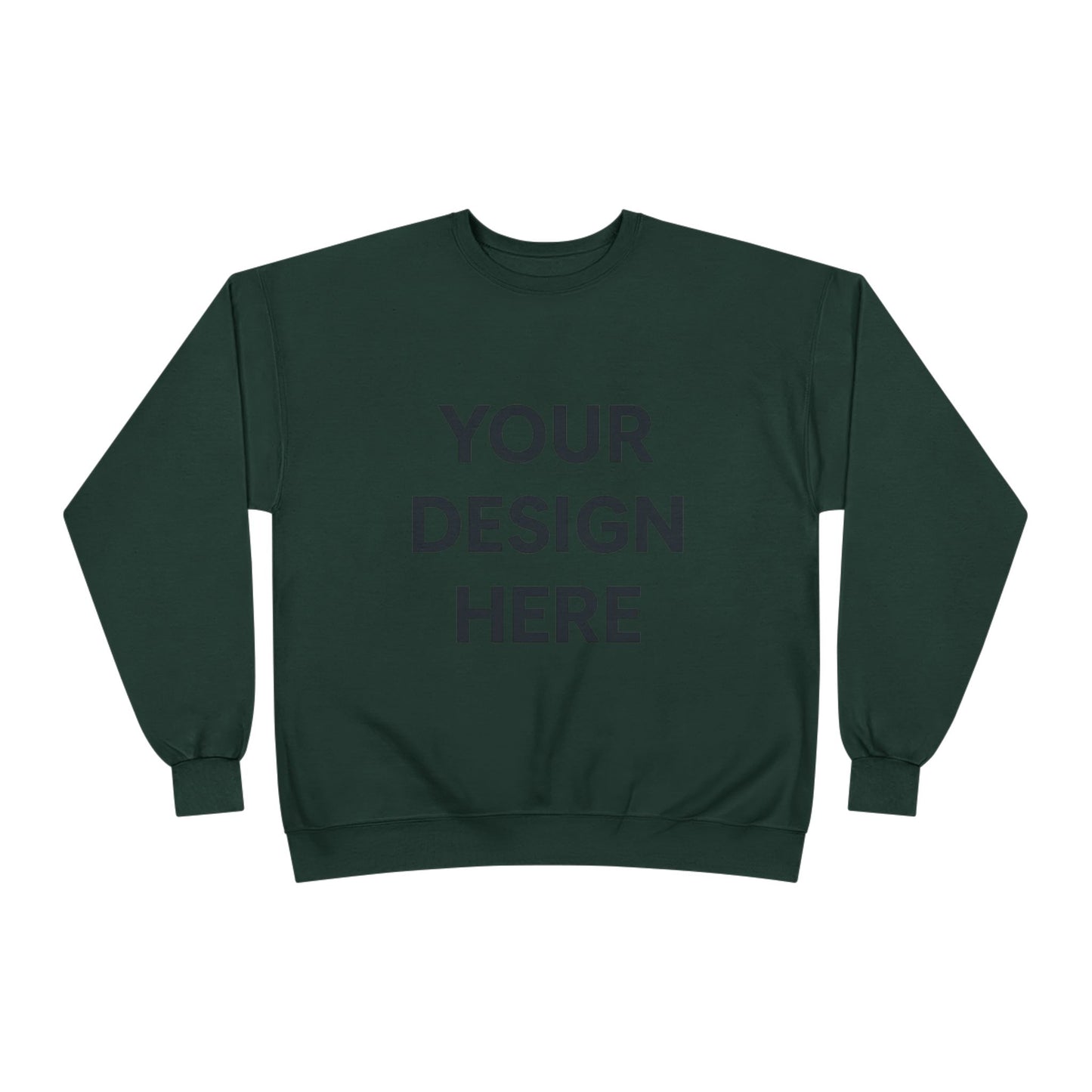 Custom Hanes P160 EcoSmart Crewneck Sweatshirt Personalized Eco-Friendly Fleece Pullover Sustainable Cotton-Poly Blend Custom Logo, Text, or Design