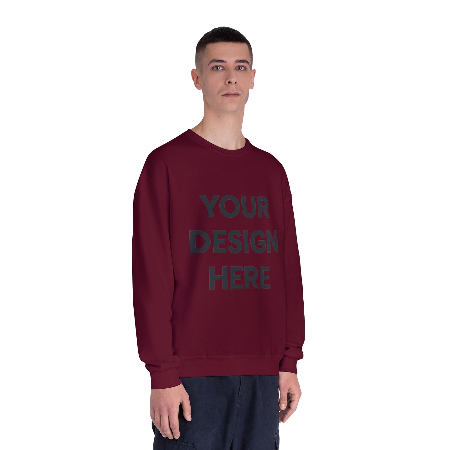 Custom Jerzees 562MR NuBlend Crewneck Sweatshirt Personalized Fleece Pullover Custom Logo, Text, or Design Soft Midweight Unisex Sweatshirt