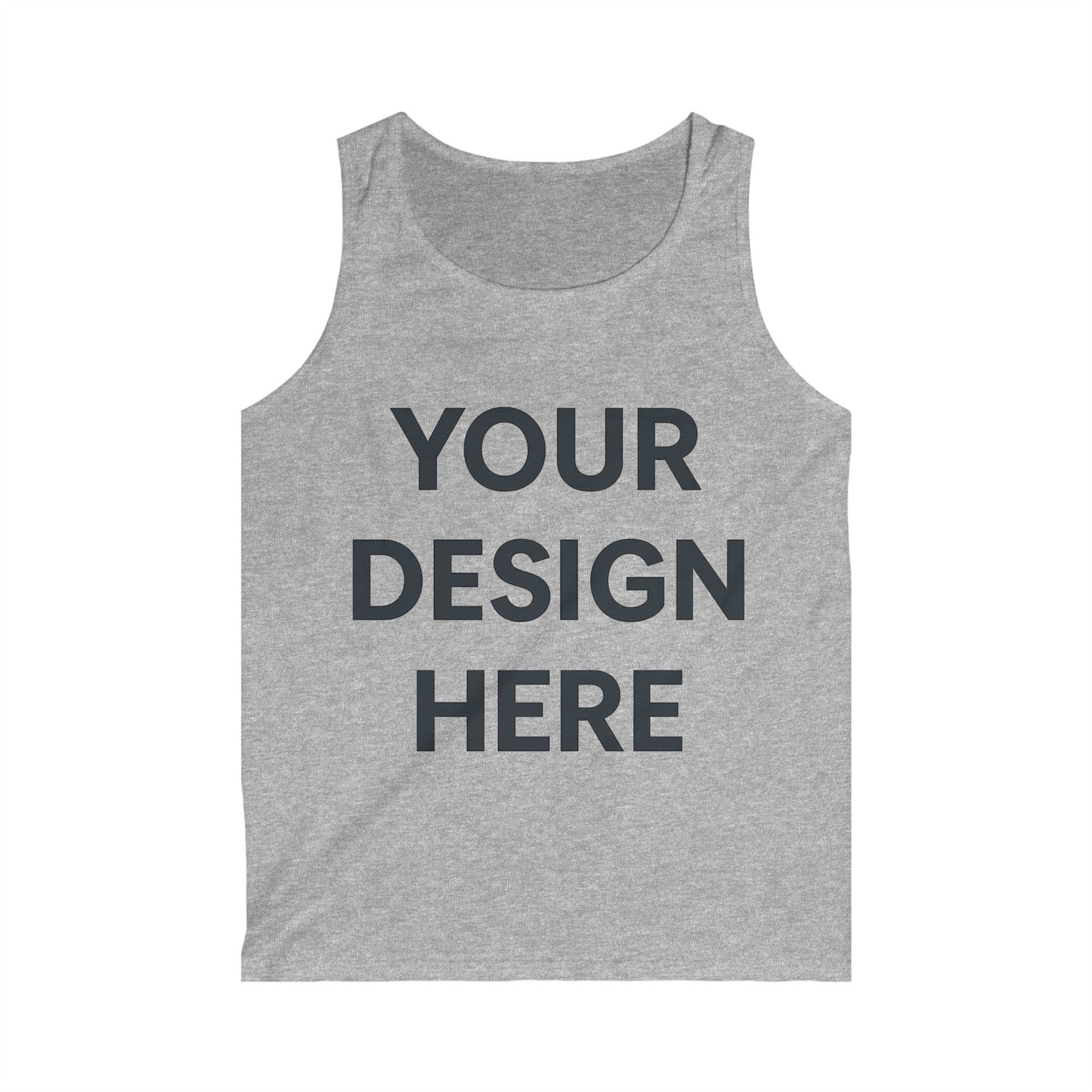 Custom Gildan GD12 Softstyle Tank Top Personalized Lightweight Cotton Tank Custom Logo, Text, or Design Unisex Summer Sleeveless Shirt