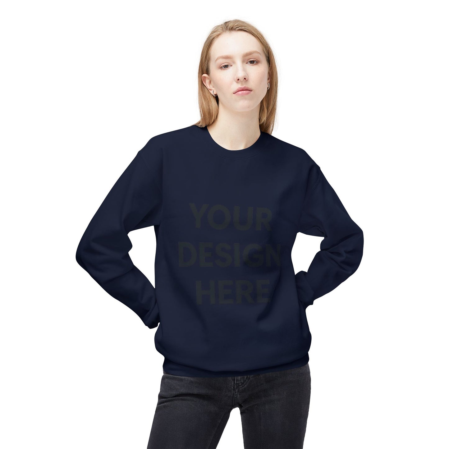 Cozy Customizable Crewneck Sweatshirt - Personalized Gift for Him/Her, Perfect for Fall/Winter, Unique Holiday Gifts, DIY Design