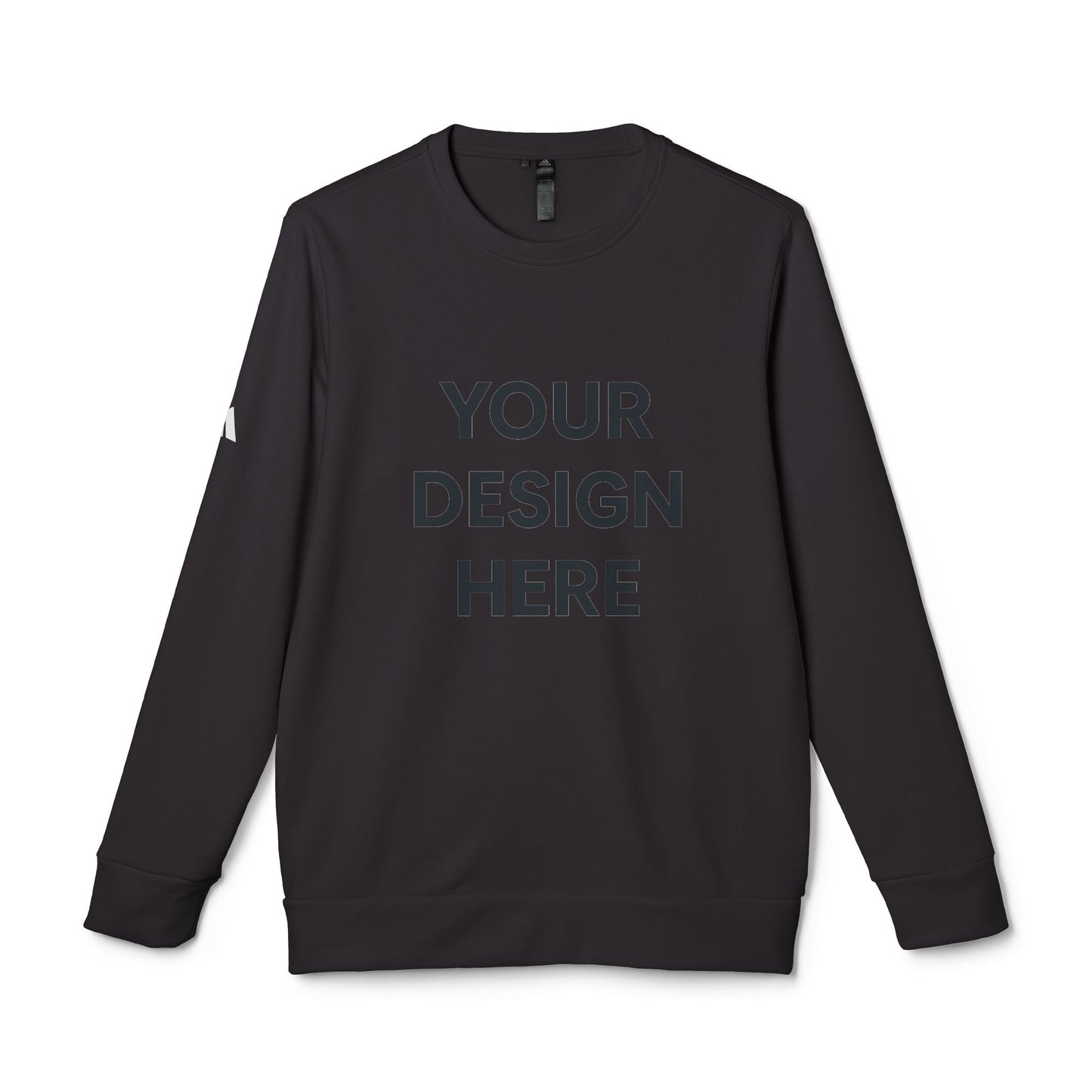 Custom Adidas Fleece Crewneck Sweatshirt Personalized Performance Pullover Soft Midweight Cotton-Poly Blend Custom Logo or Embroidery