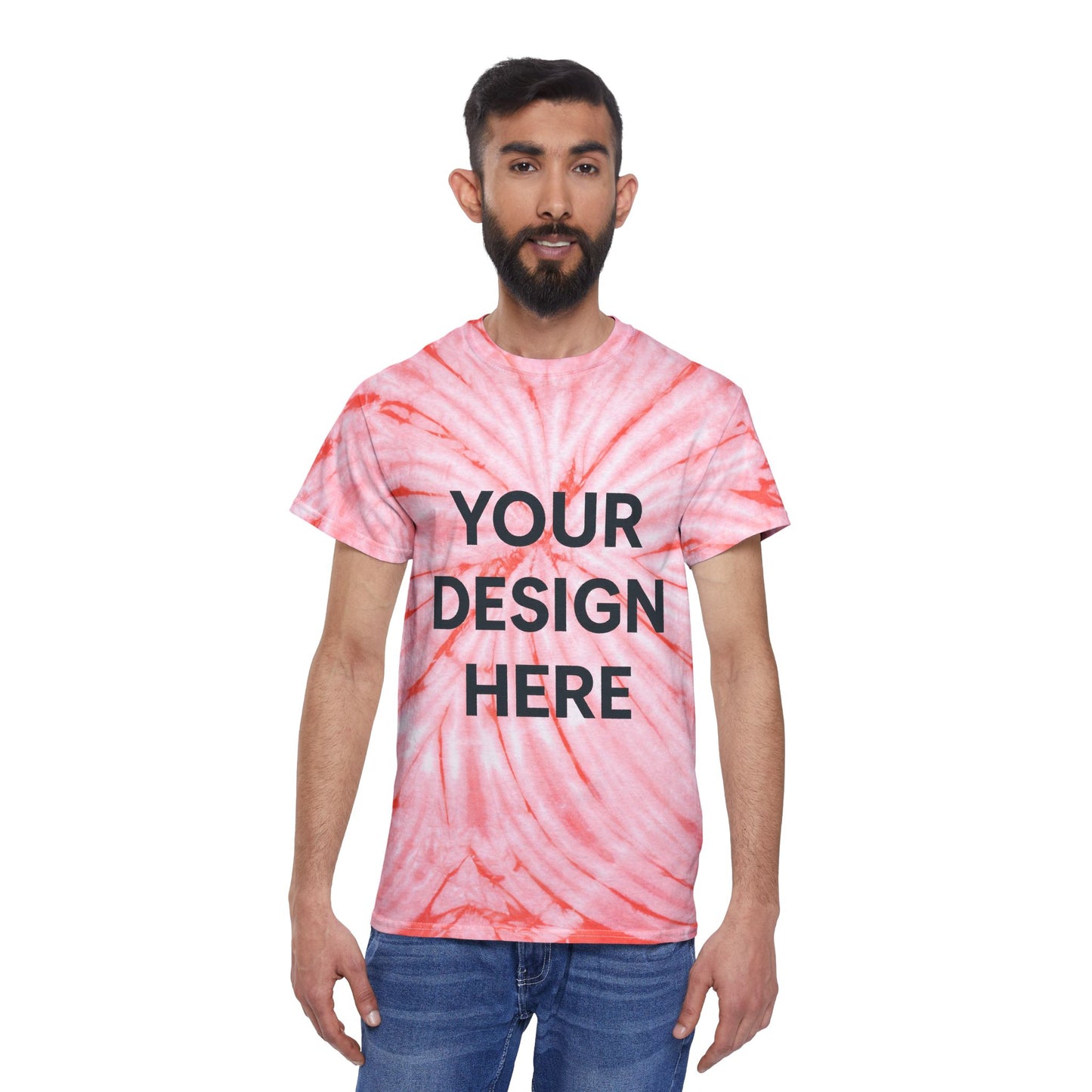 Custom Gildan 5000 Cyclone Tie-Dye T-Shirt Personalized Heavy Cotton Tee Swirl Pattern Retro Design Custom Logo, Text, or Artwork