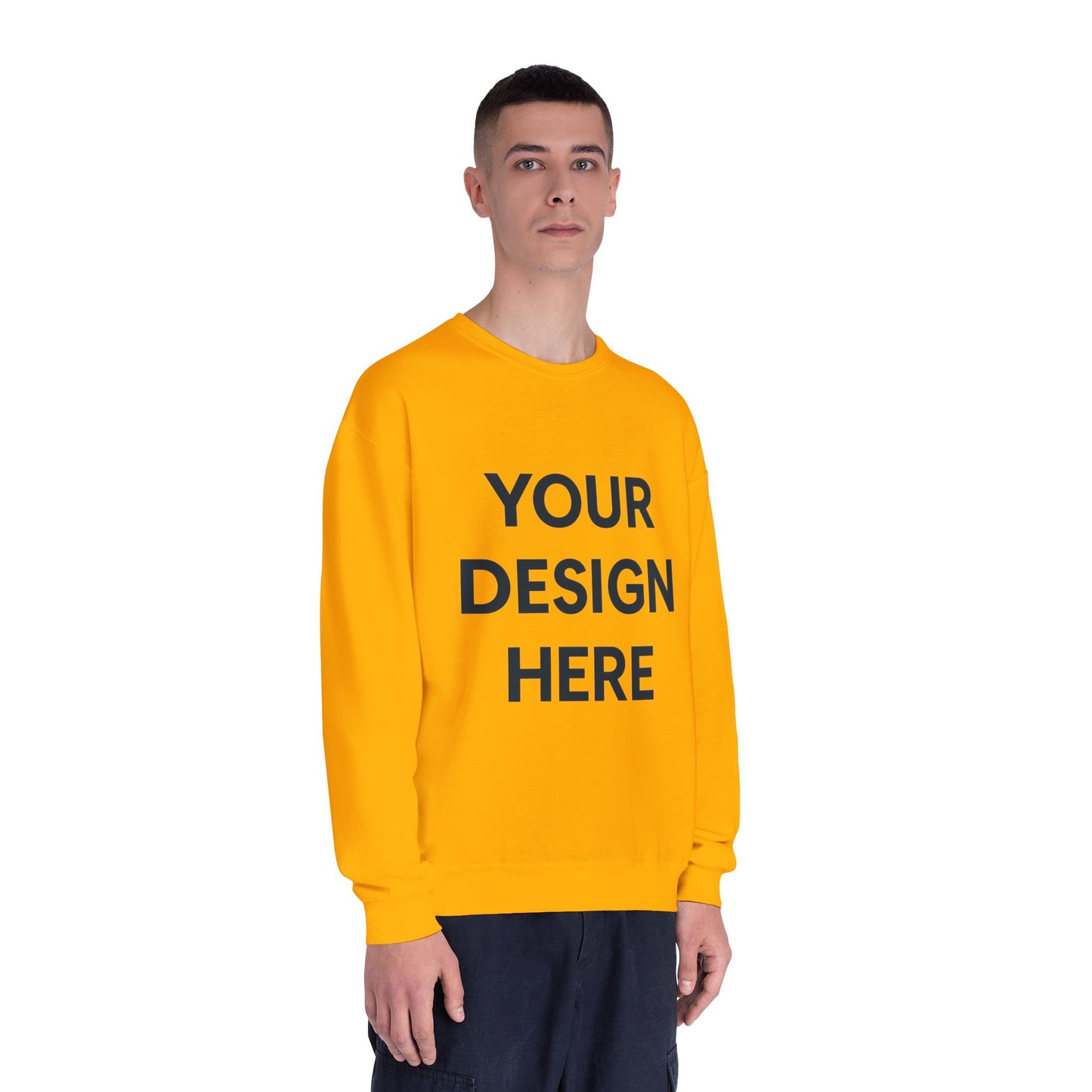 Custom Jerzees 562MR NuBlend Crewneck Sweatshirt Personalized Fleece Pullover Custom Logo, Text, or Design Soft Midweight Unisex Sweatshirt