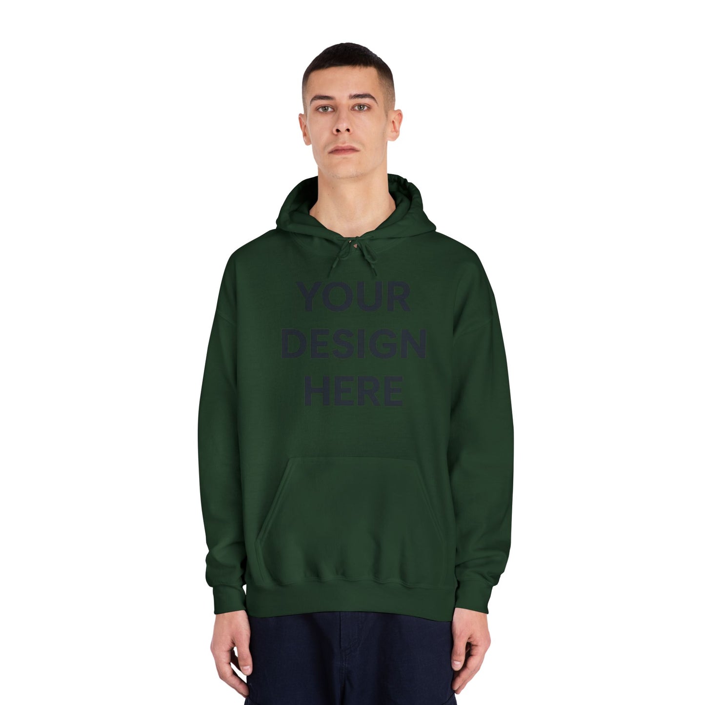 Custom Gildan 12500 DryBlend Hoodie Personalized Moisture-Wicking Fleece Sweatshirt Custom Logo, Text or Design Unisex Cotton-Poly Pullover