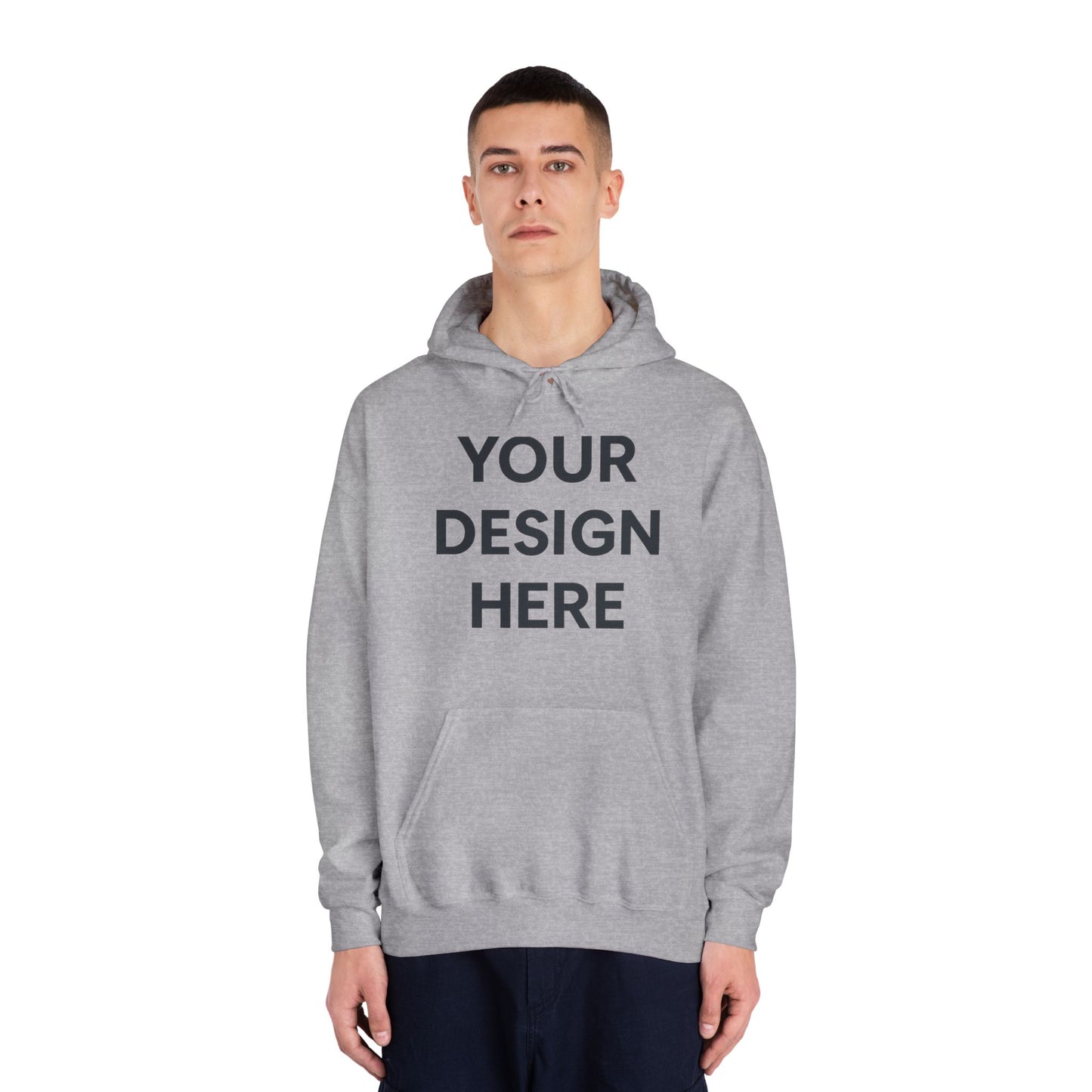 Custom Gildan 12500 DryBlend Hoodie Personalized Moisture-Wicking Fleece Sweatshirt Custom Logo, Text or Design Unisex Cotton-Poly Pullover