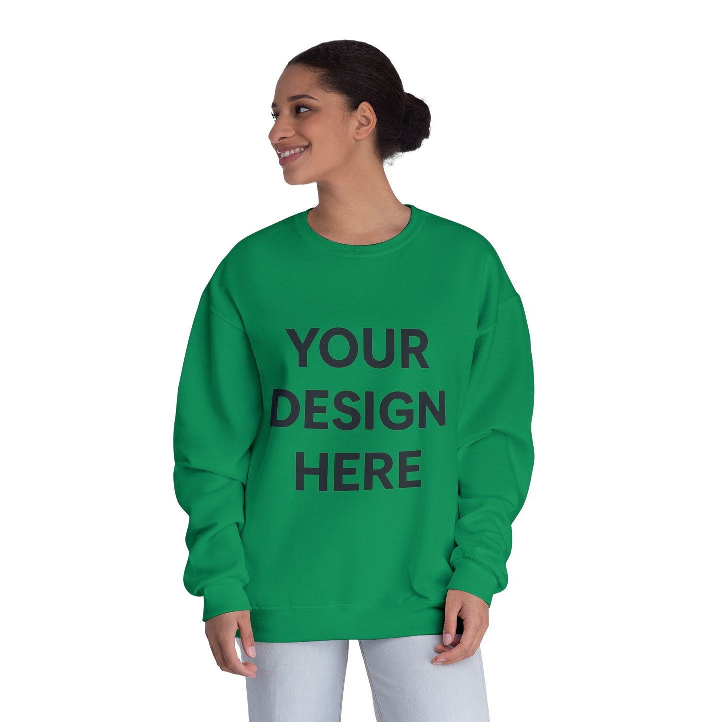 Custom Jerzees 562MR NuBlend Crewneck Sweatshirt Personalized Fleece Pullover Custom Logo, Text, or Design Soft Midweight Unisex Sweatshirt