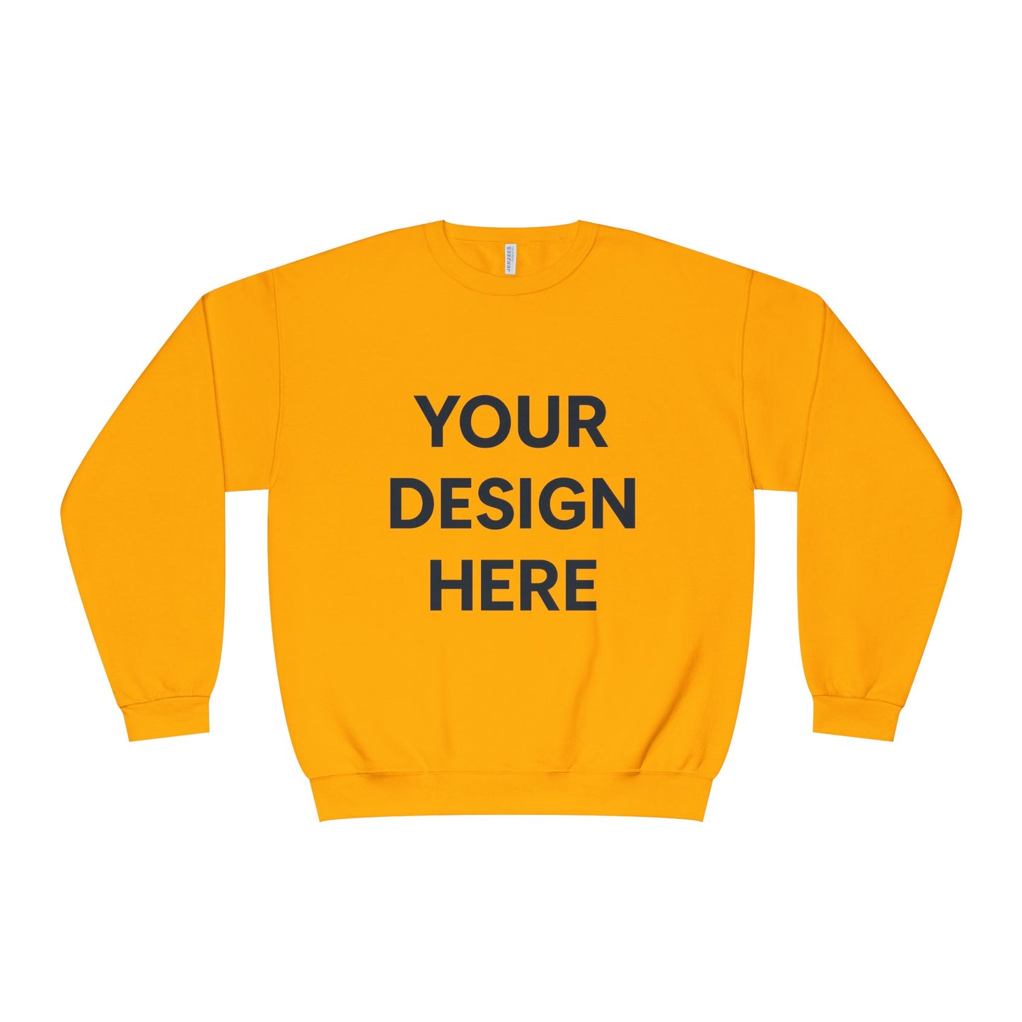 Custom Jerzees 562MR NuBlend Crewneck Sweatshirt Personalized Fleece Pullover Custom Logo, Text, or Design Soft Midweight Unisex Sweatshirt