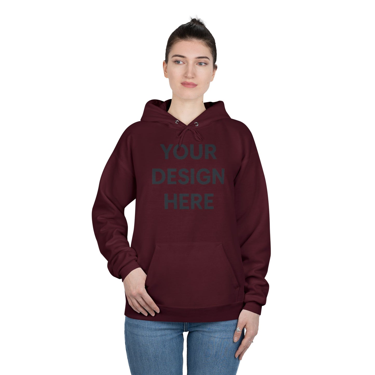 Custom Personalizable Hanes P170 EcoSmart Pullover Hoodie Sweatshirt Unisex Recycled Fleece Hoodie Sustainable Custom Hoodie with Logo or Name