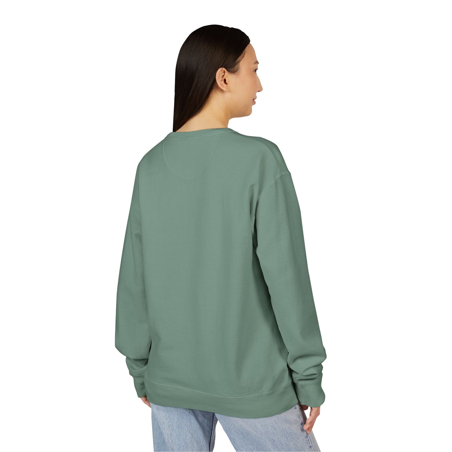 Custom Hanes GDH400 ComfortWash Crewneck Sweatshirt Personalized Garment-Dyed Fleece Pullover Vintage Soft Cotton Blend Custom Logo, Text, or Design