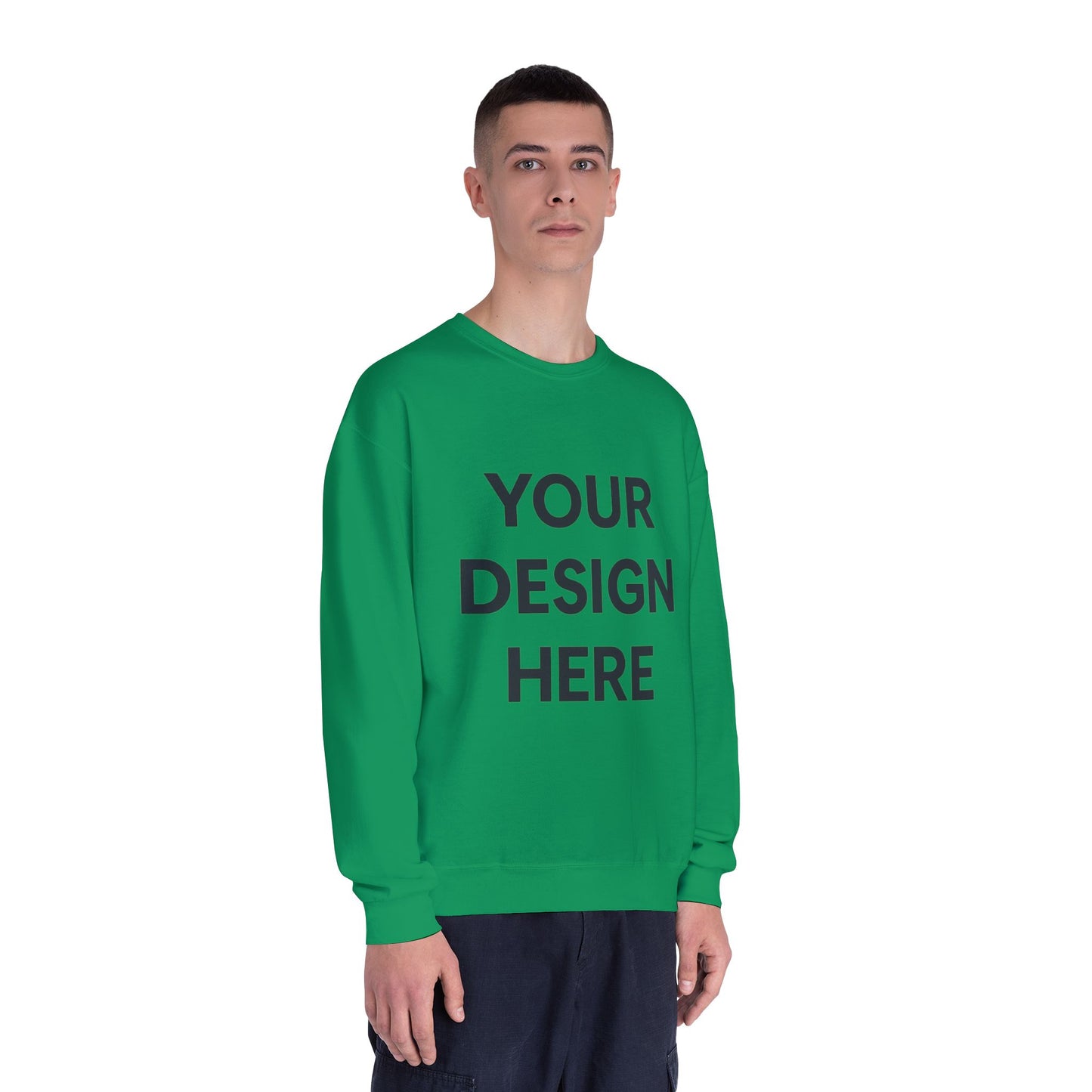 Custom Jerzees 562MR NuBlend Crewneck Sweatshirt Personalized Fleece Pullover Custom Logo, Text, or Design Soft Midweight Unisex Sweatshirt