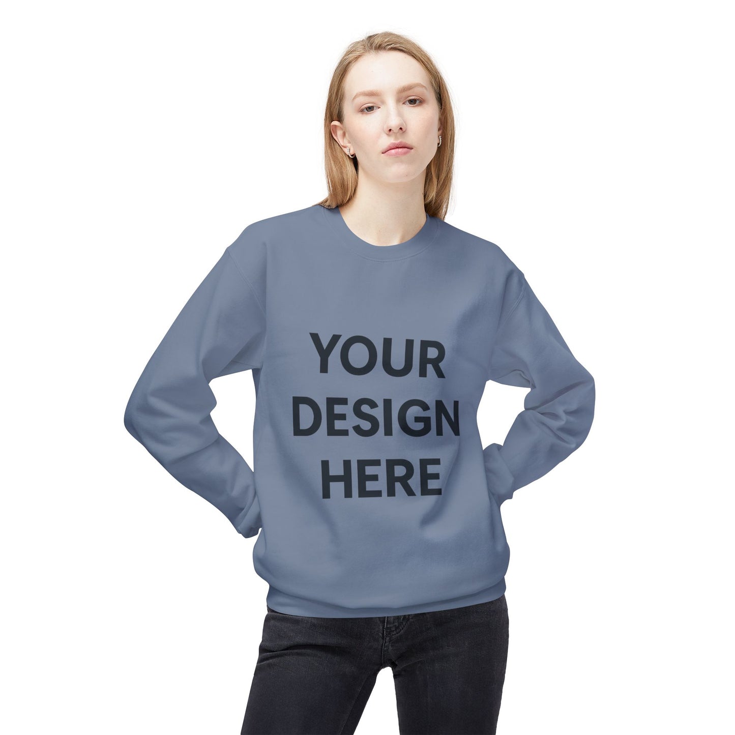 Cozy Customizable Crewneck Sweatshirt - Personalized Gift for Him/Her, Perfect for Fall/Winter, Unique Holiday Gifts, DIY Design