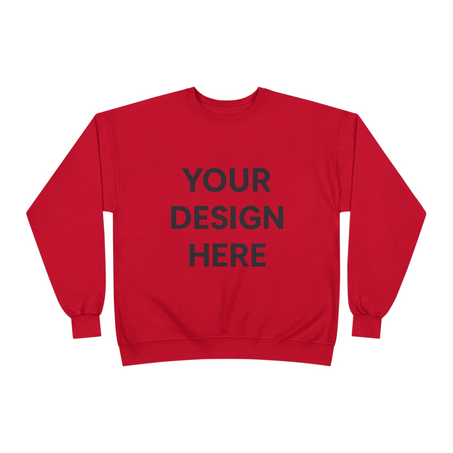 Custom Hanes P160 EcoSmart Crewneck Sweatshirt Personalized Eco-Friendly Fleece Pullover Sustainable Cotton-Poly Blend Custom Logo, Text, or Design