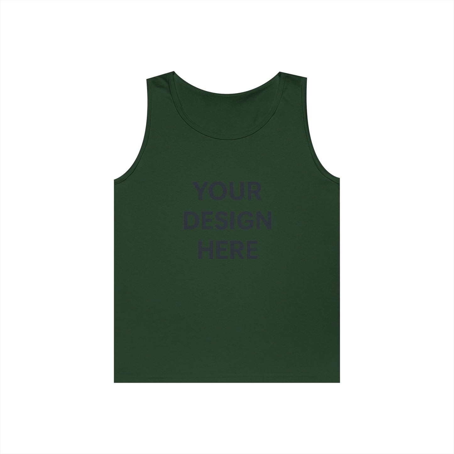Custom Gildan 5200 Heavy Cotton Tank Top Personalized Sleeveless Shirt Custom Logo, Text, or Design Unisex Classic Fit Summer Tee