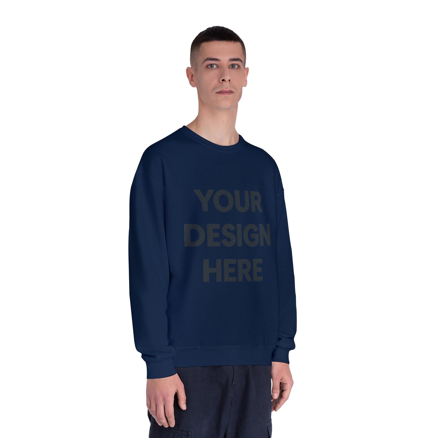 Custom Jerzees 562MR NuBlend Crewneck Sweatshirt Personalized Fleece Pullover Custom Logo, Text, or Design Soft Midweight Unisex Sweatshirt
